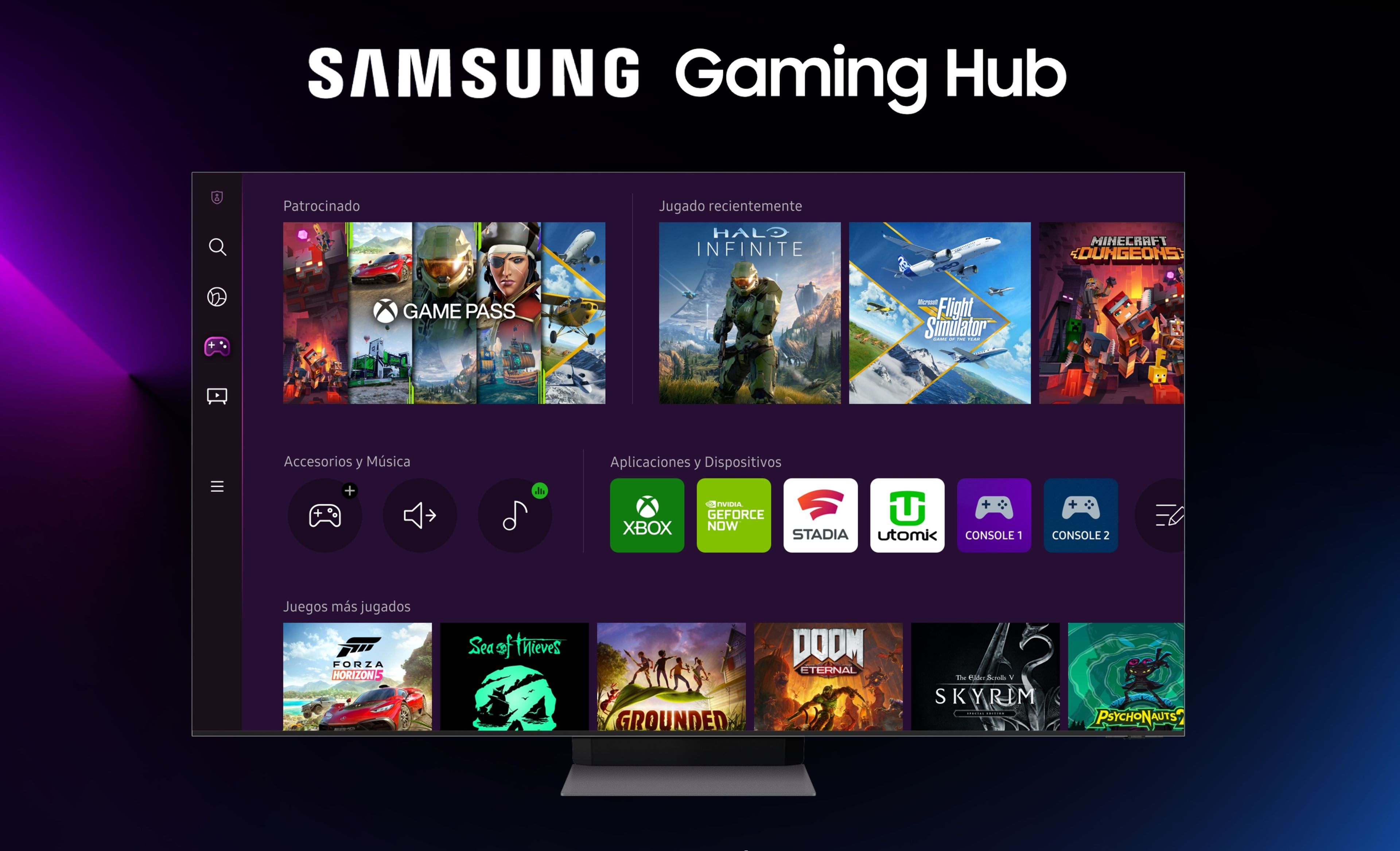 Samsung Gaming Hub, la nueva plataforma de videojuegos en streaming, ya está disponible