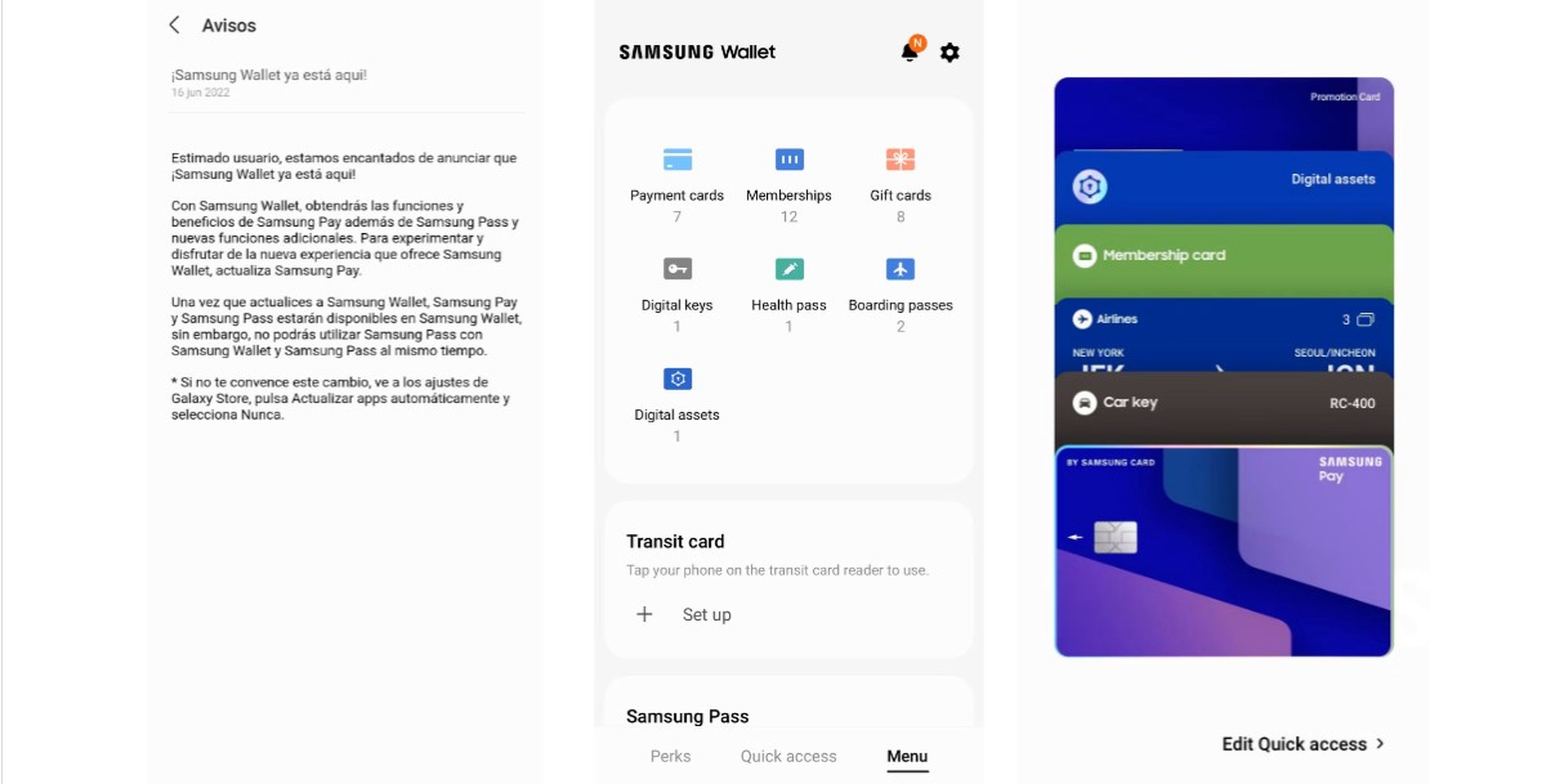 Samsung Wallet: así es la nueva aplicación de la compañía que trata de hacer sombra a la versión de Google