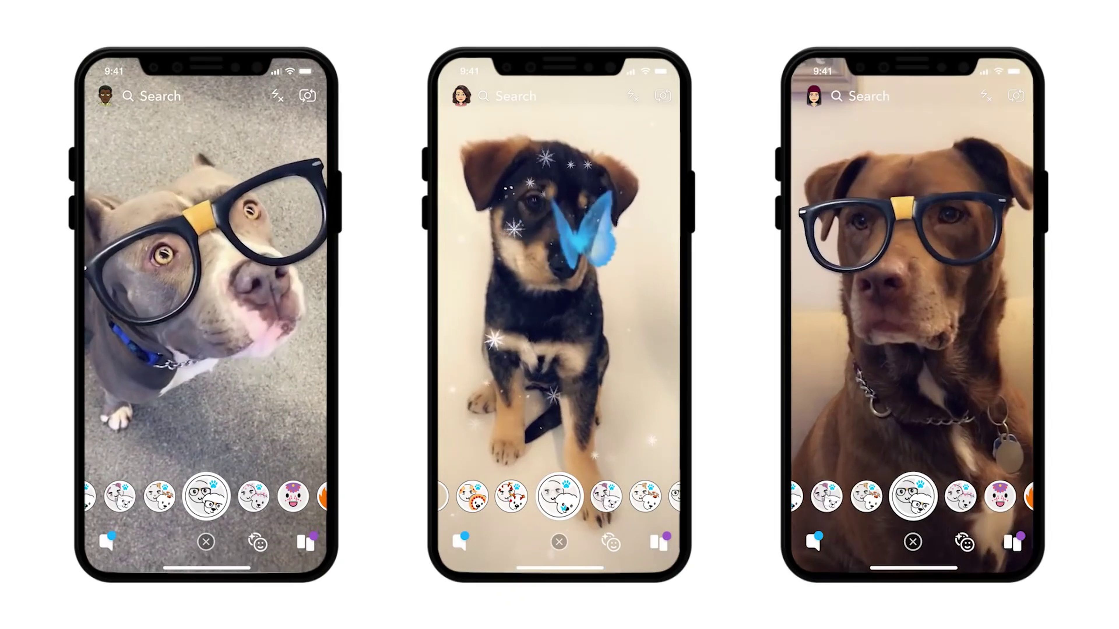 Snapchat estrena los filtros para perros