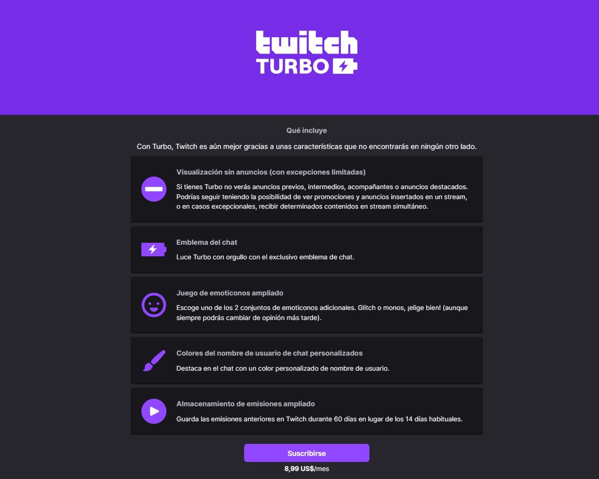Qué es Twitch Turbo, la modalidad más prémium de la plataforma de streaming