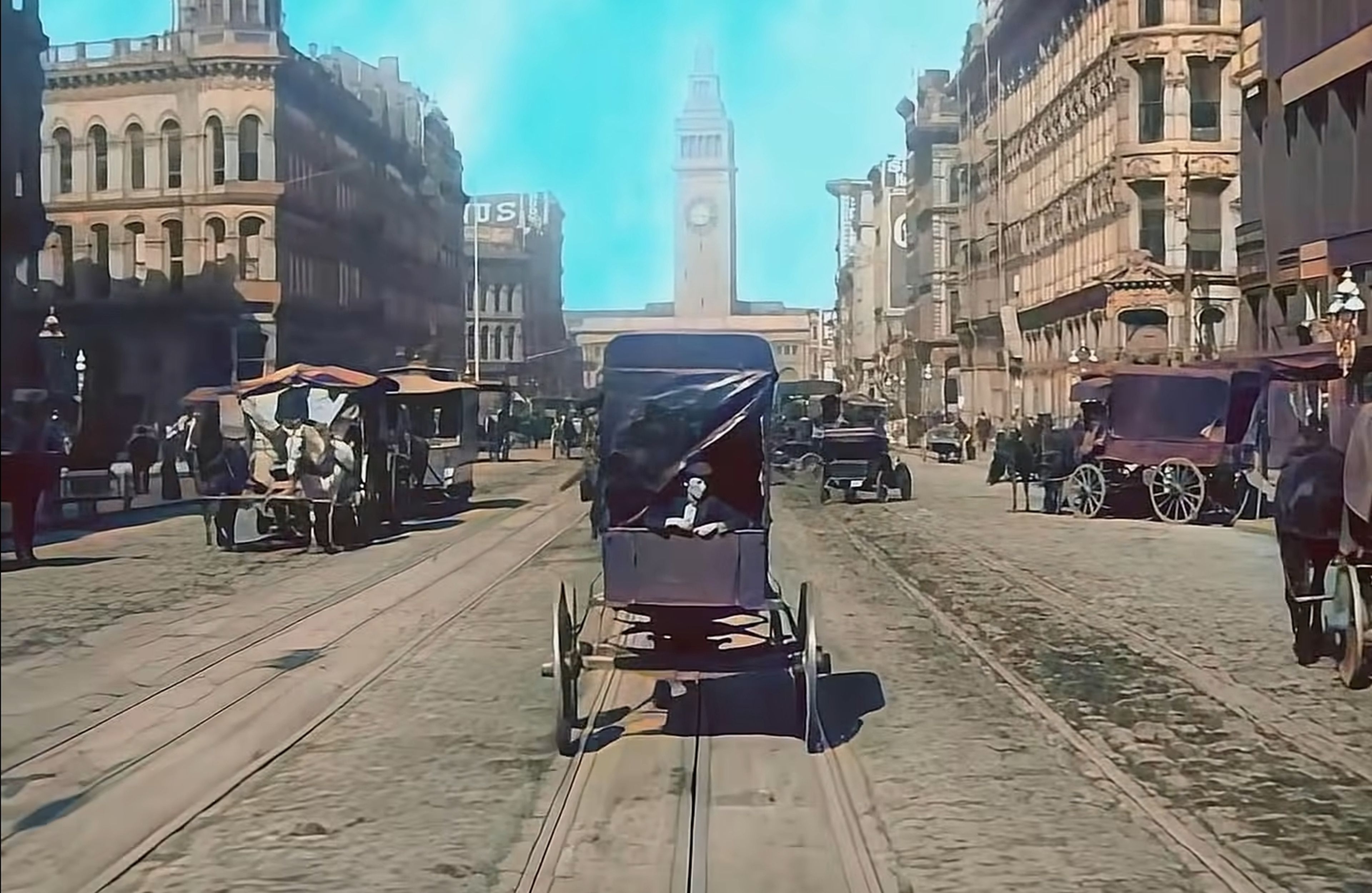 Este increíble vídeo colorizado de San Francisco en 1906, nos muestra la ciudad días antes de ser arrasada por un terremoto