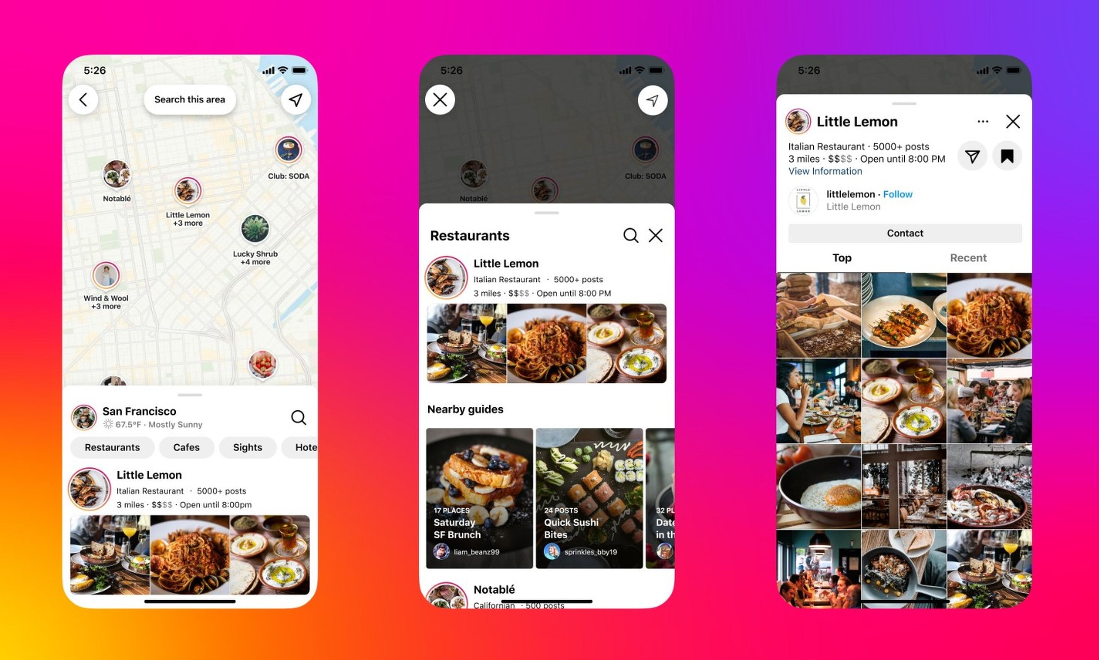 Instagram le hace la competencia a Google Maps, ya puedes buscar lugares desde dentro la red social