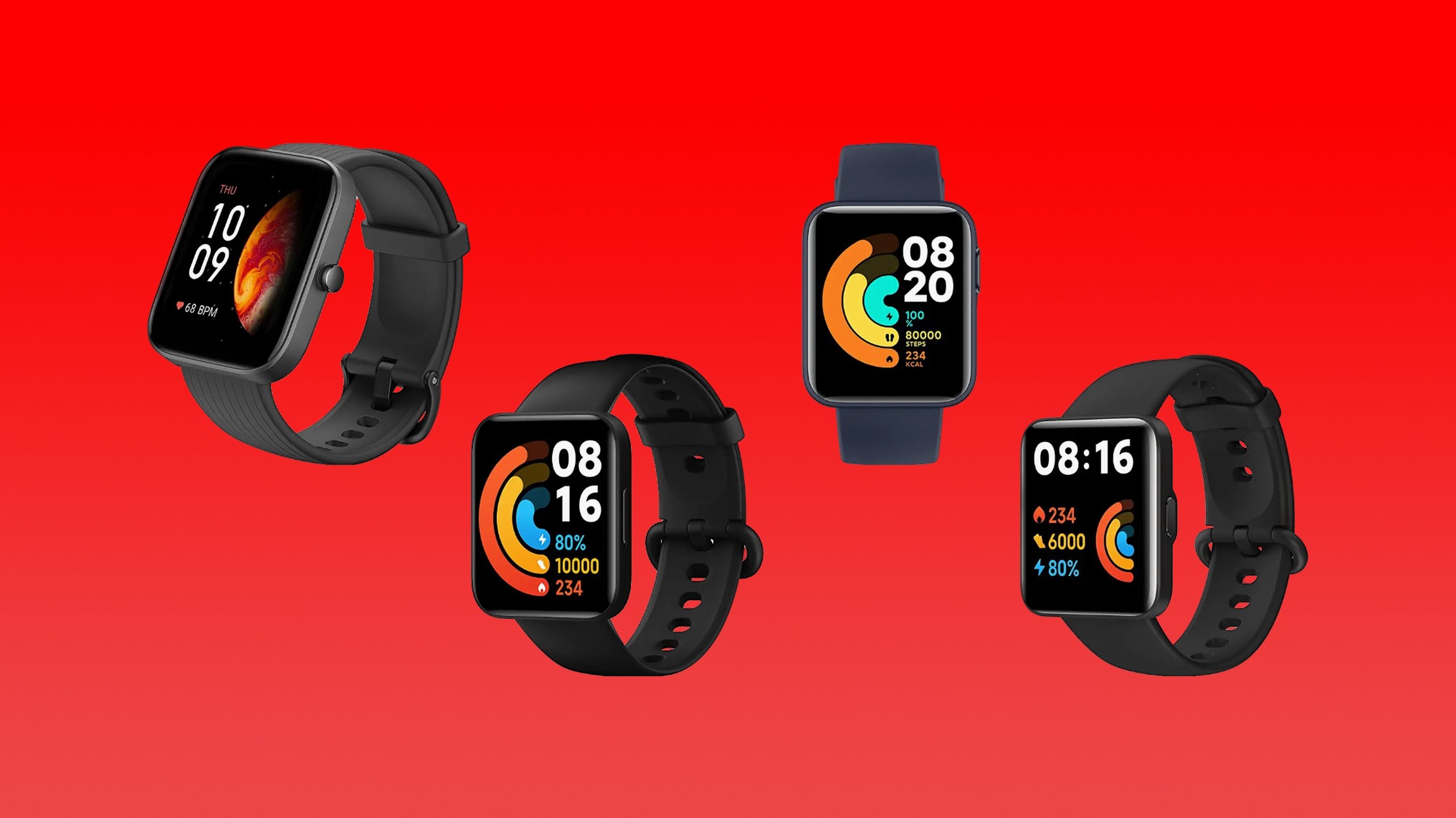 Comparativa Amazfit Bip 3, Poco Watch, Xiaomi Mi Watch Lite, Redmi Watch 2 Lite