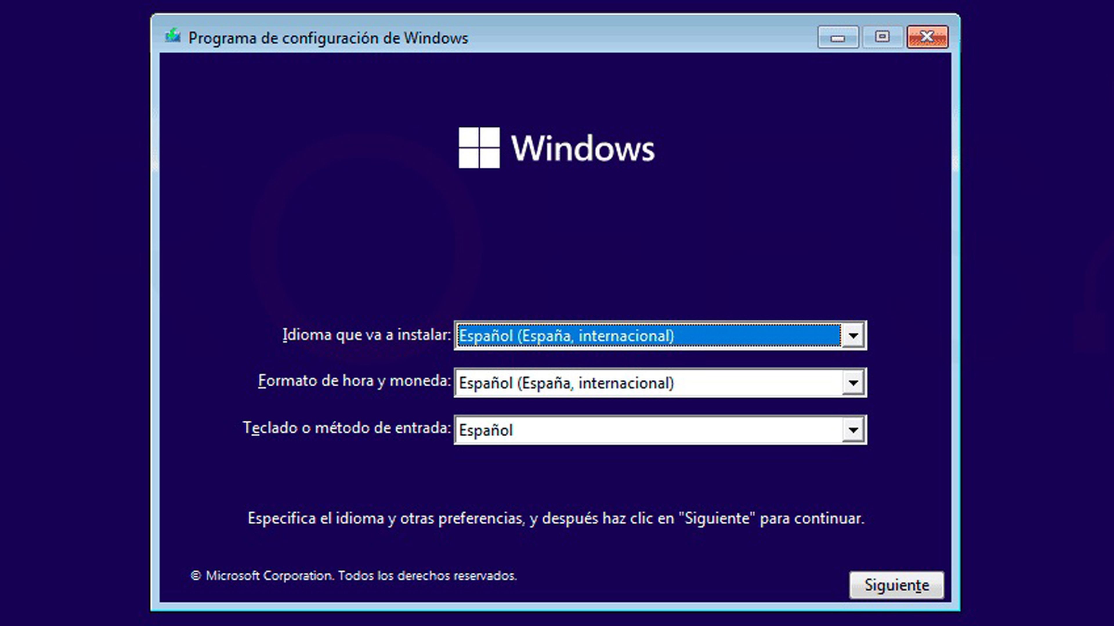 Instalación Windows 11