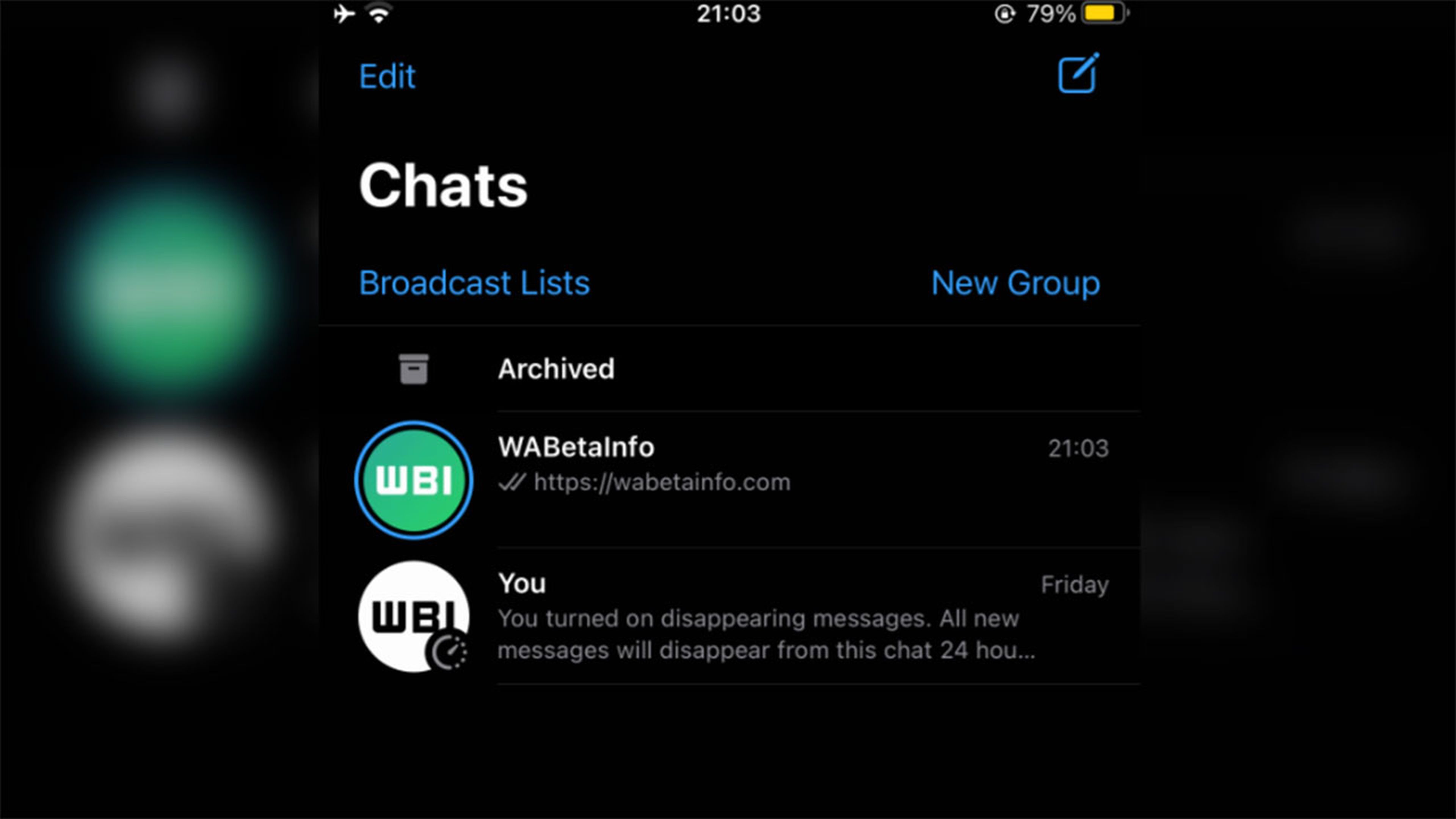 WhatsApp ahora quiere ofrecerte el estado de tus amigos desde la propia lista de chats