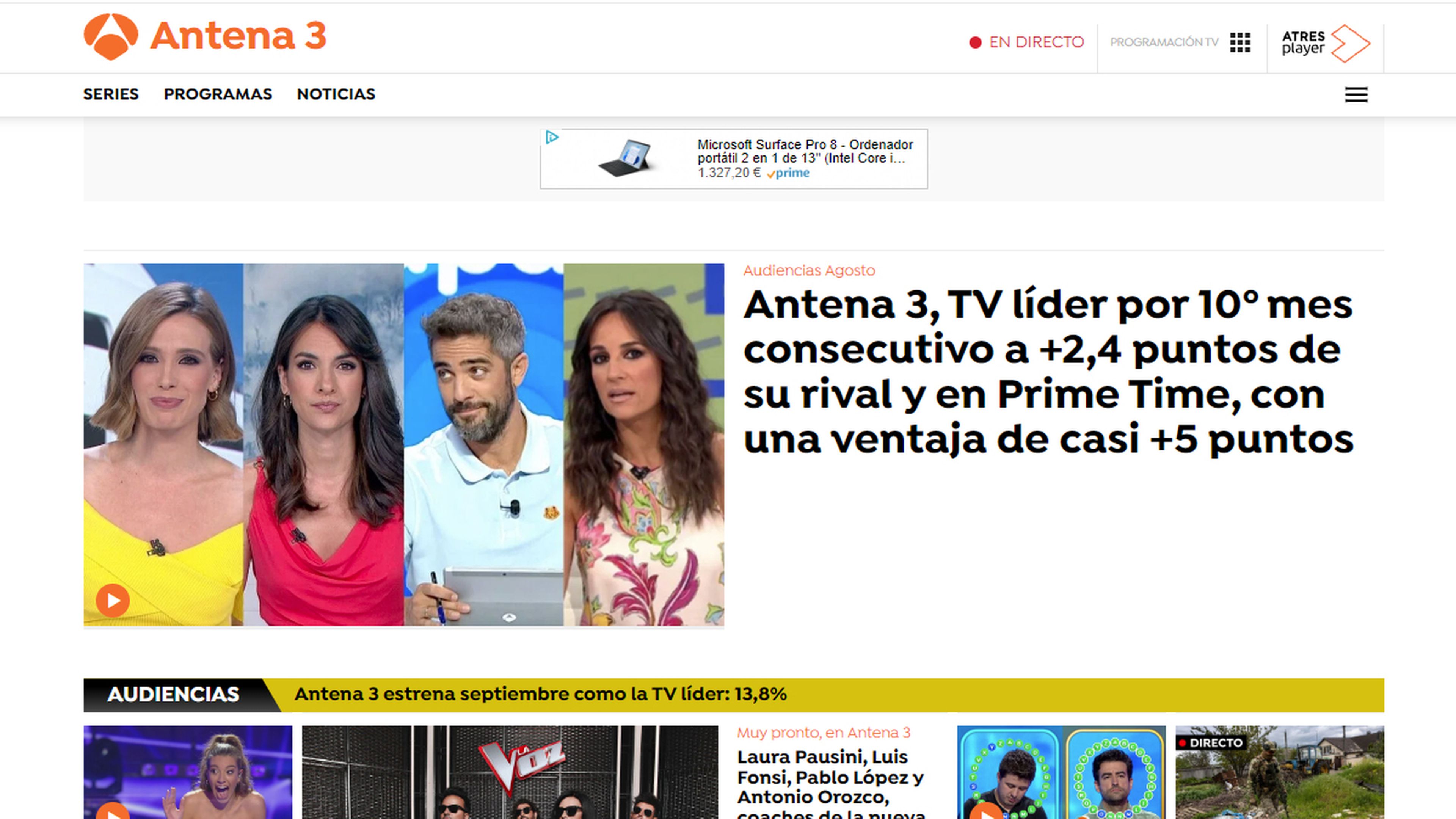 Antena 3 Web