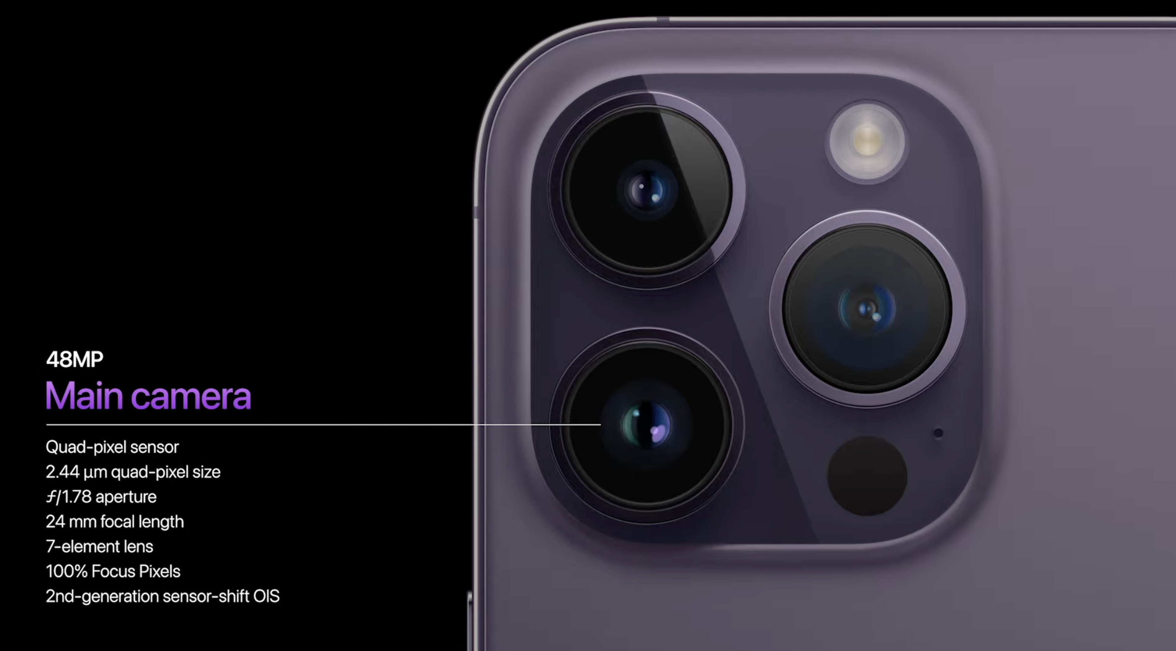 cámara principal iPhone 14 Pro