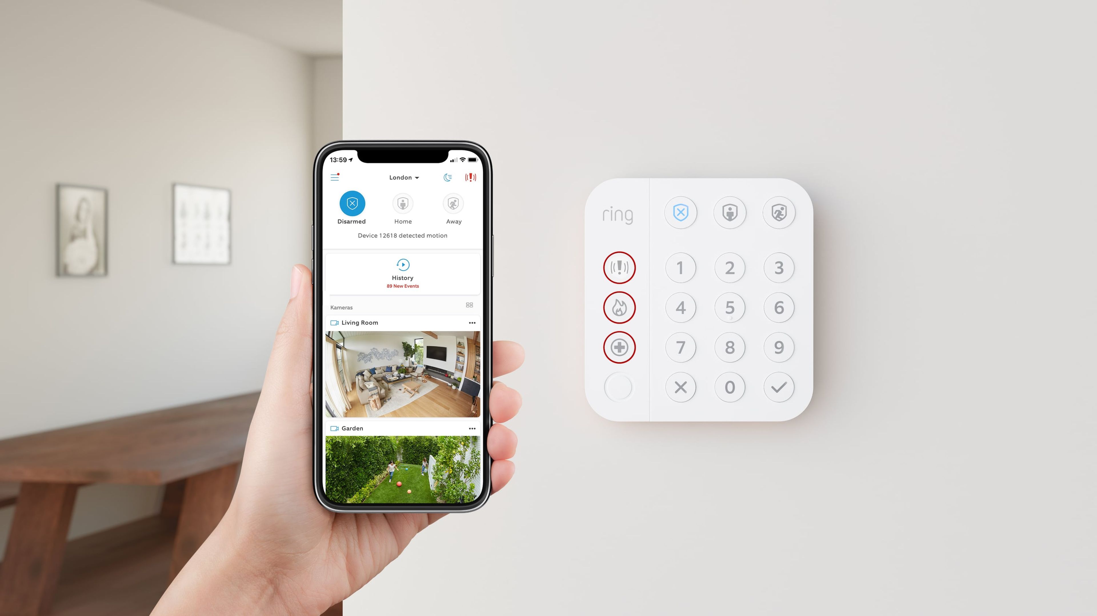 Ring alarm switchboard