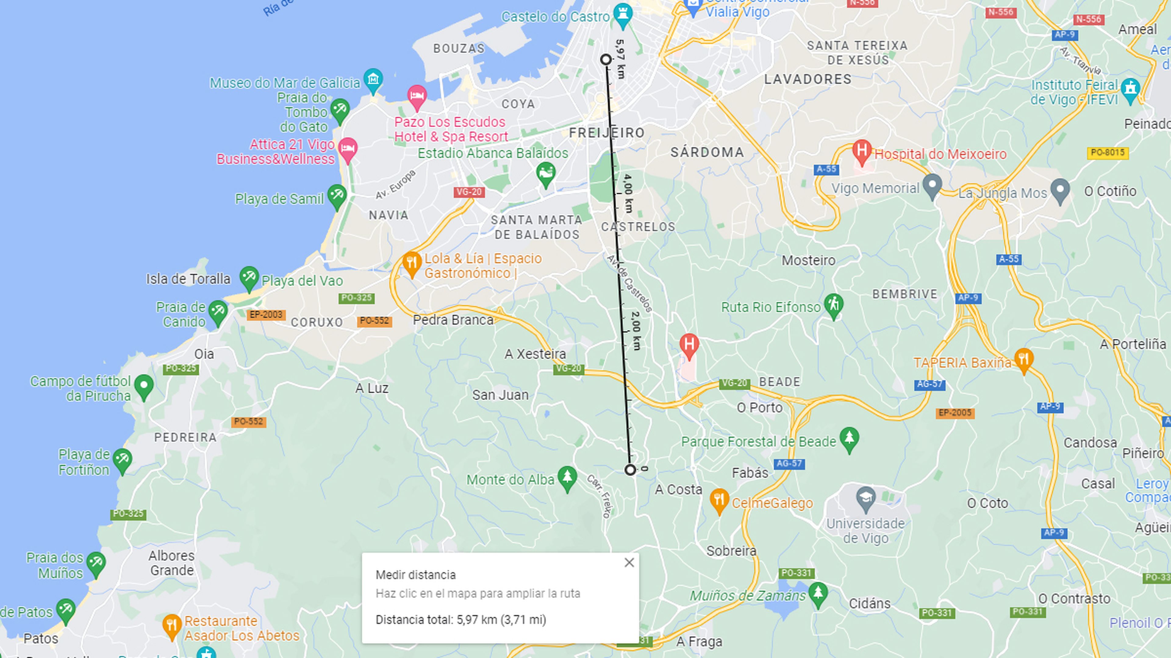 Cómo superficies recorridos en Google Maps Computer Hoy