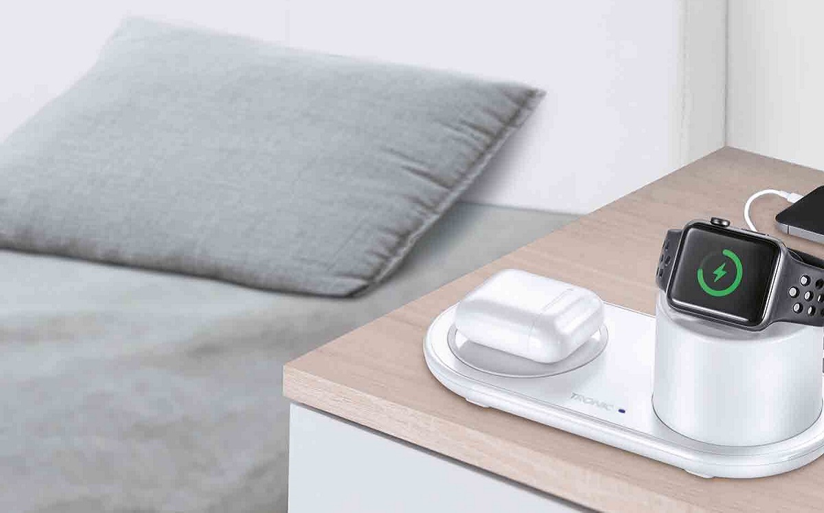 La elegante base de carga Qi de LIDL para iPhone Airpods y Apple