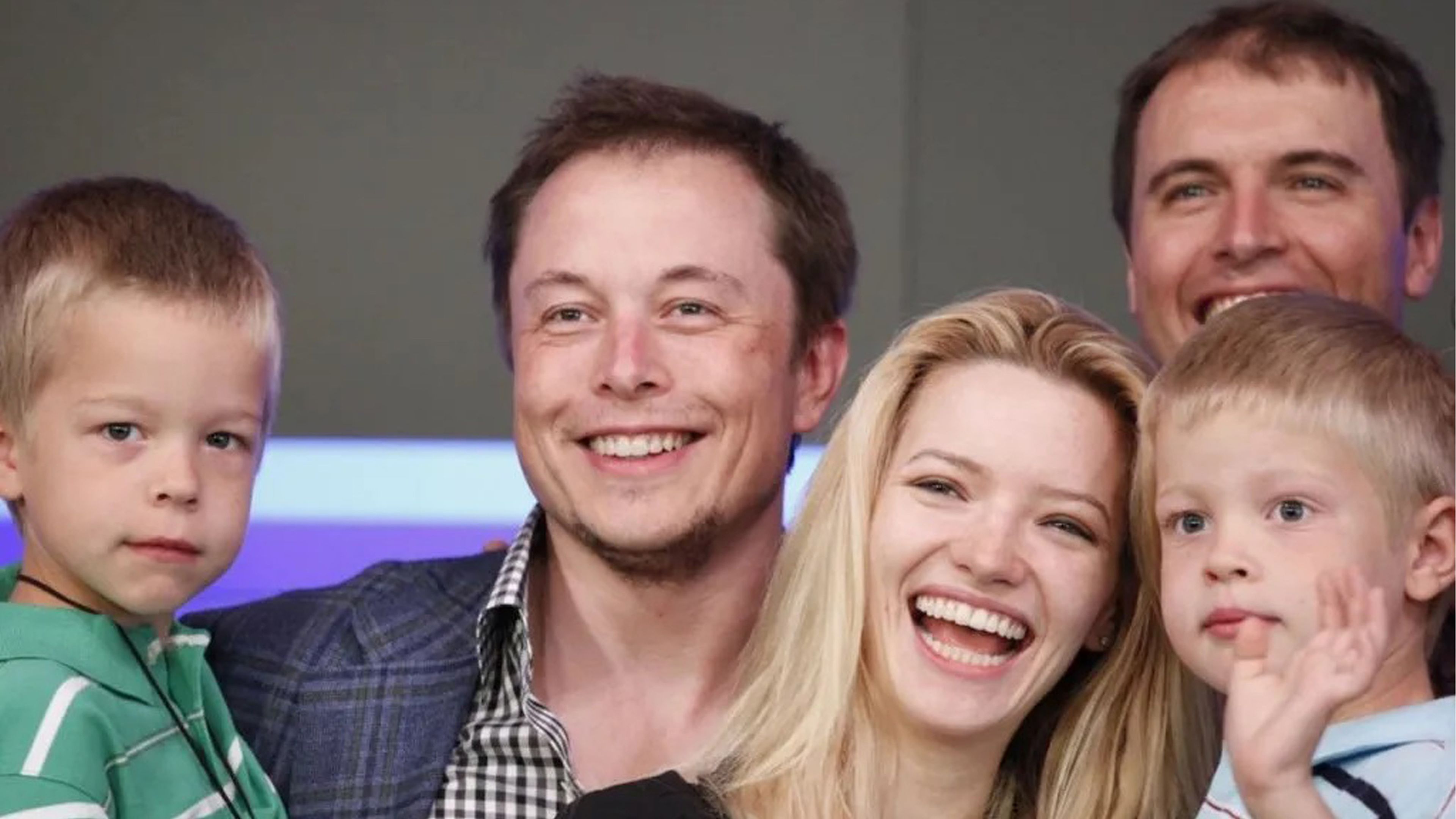 Elon Musk y sus hijos