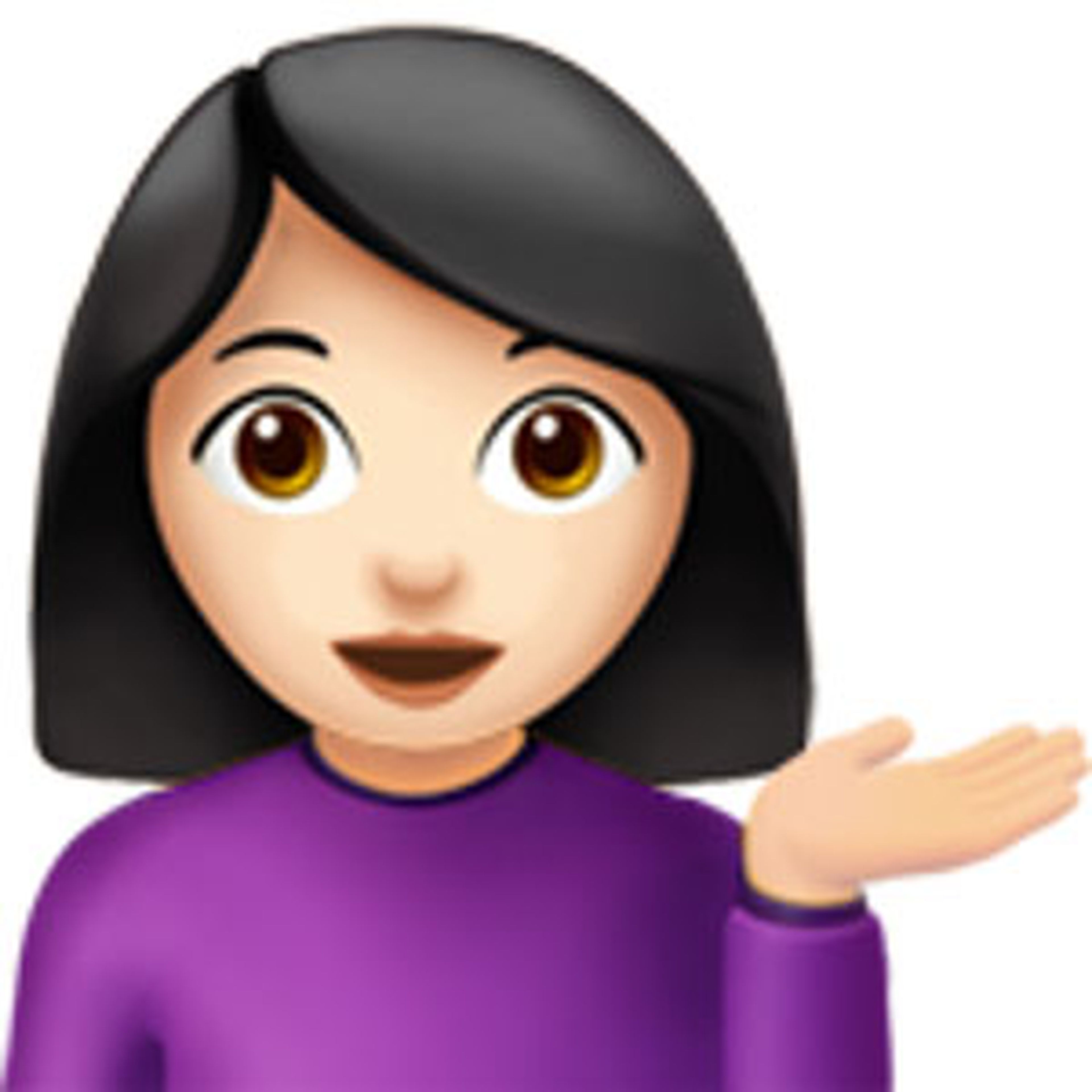 Emoji persona mostrador información