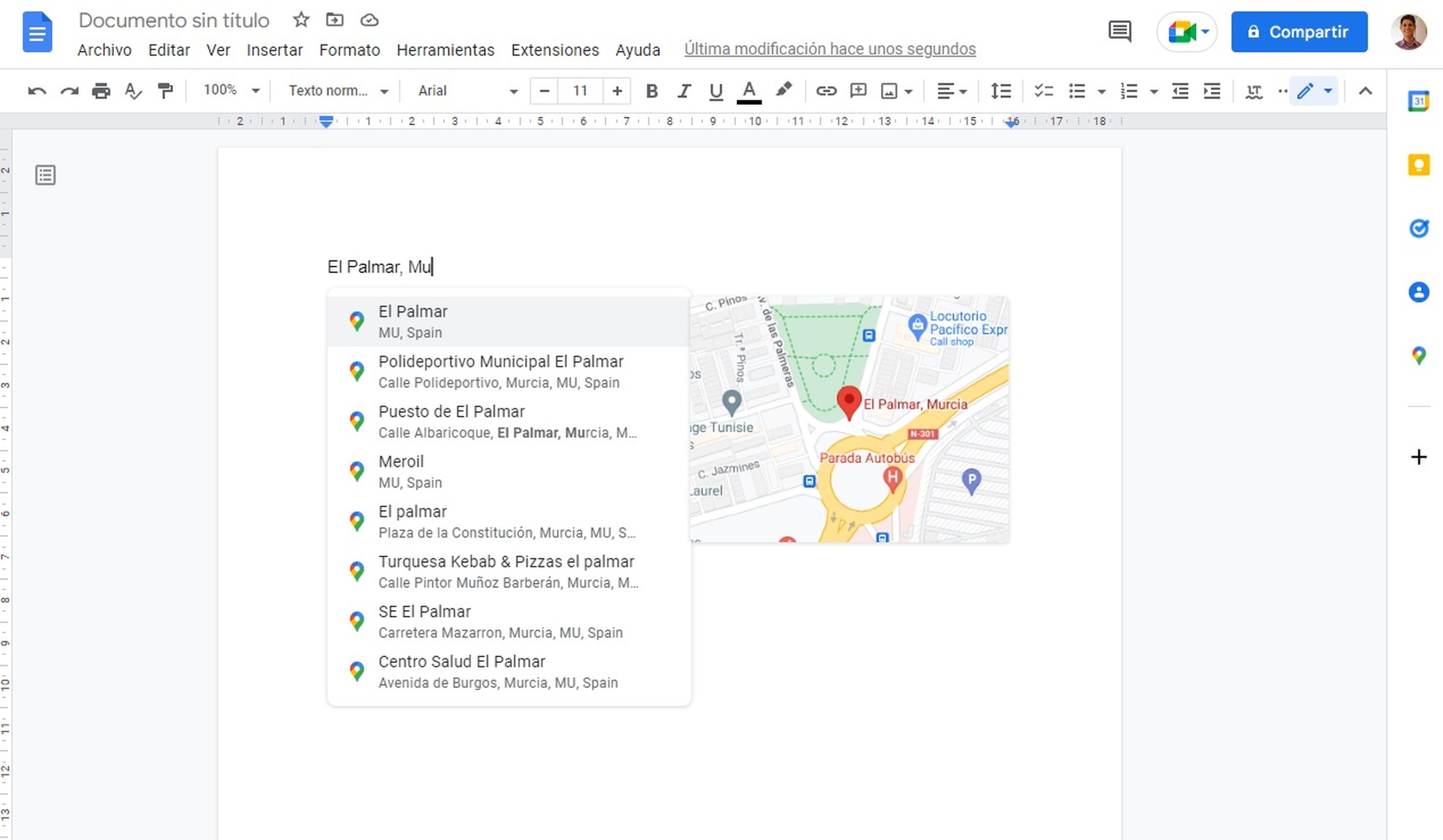 Google Docs y Google Maps