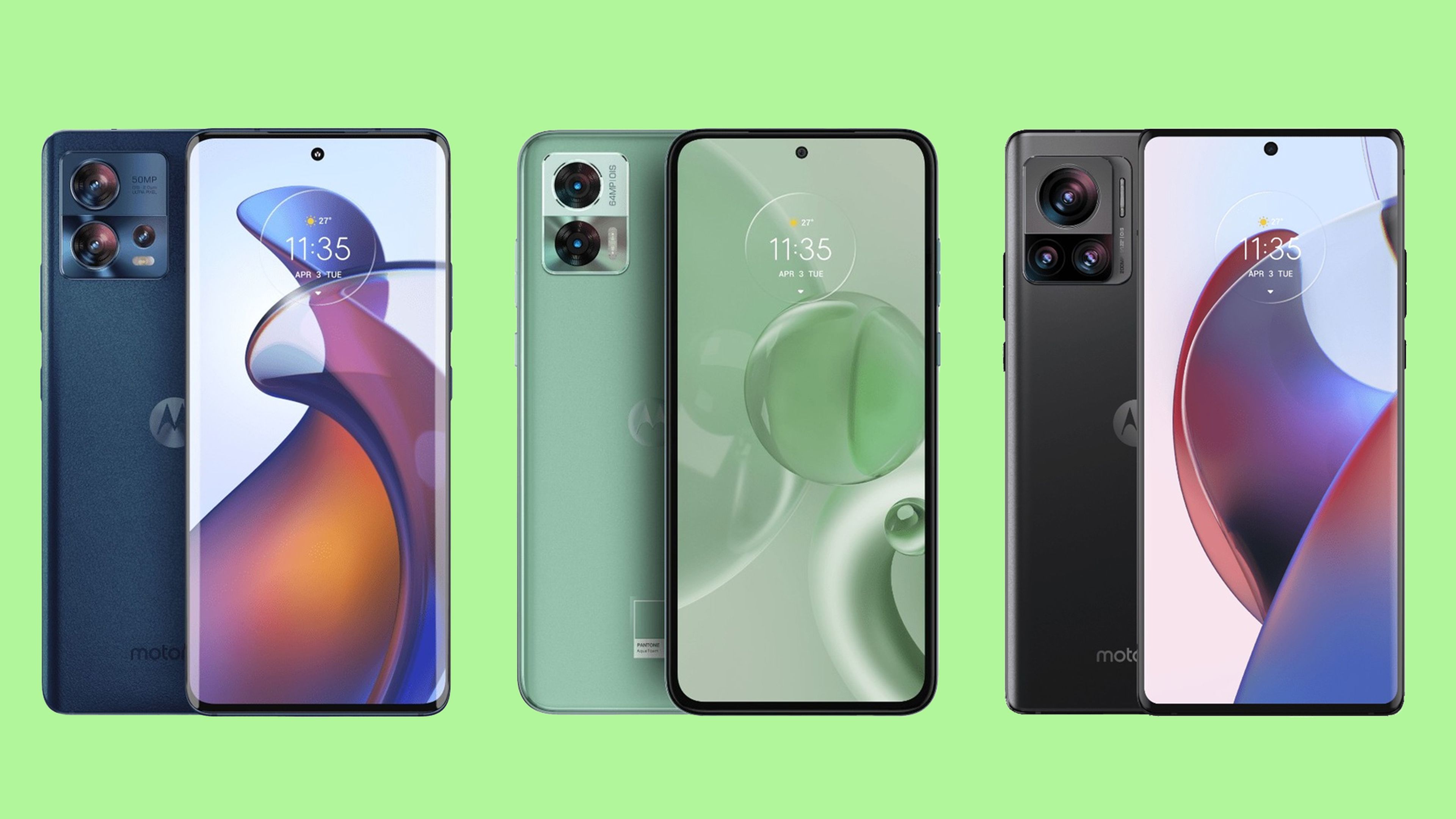 Los Motorola Edge 30 Ultra, Fusion y Neo se dejan ver al completo detalle en nuevas imágenes filtradas