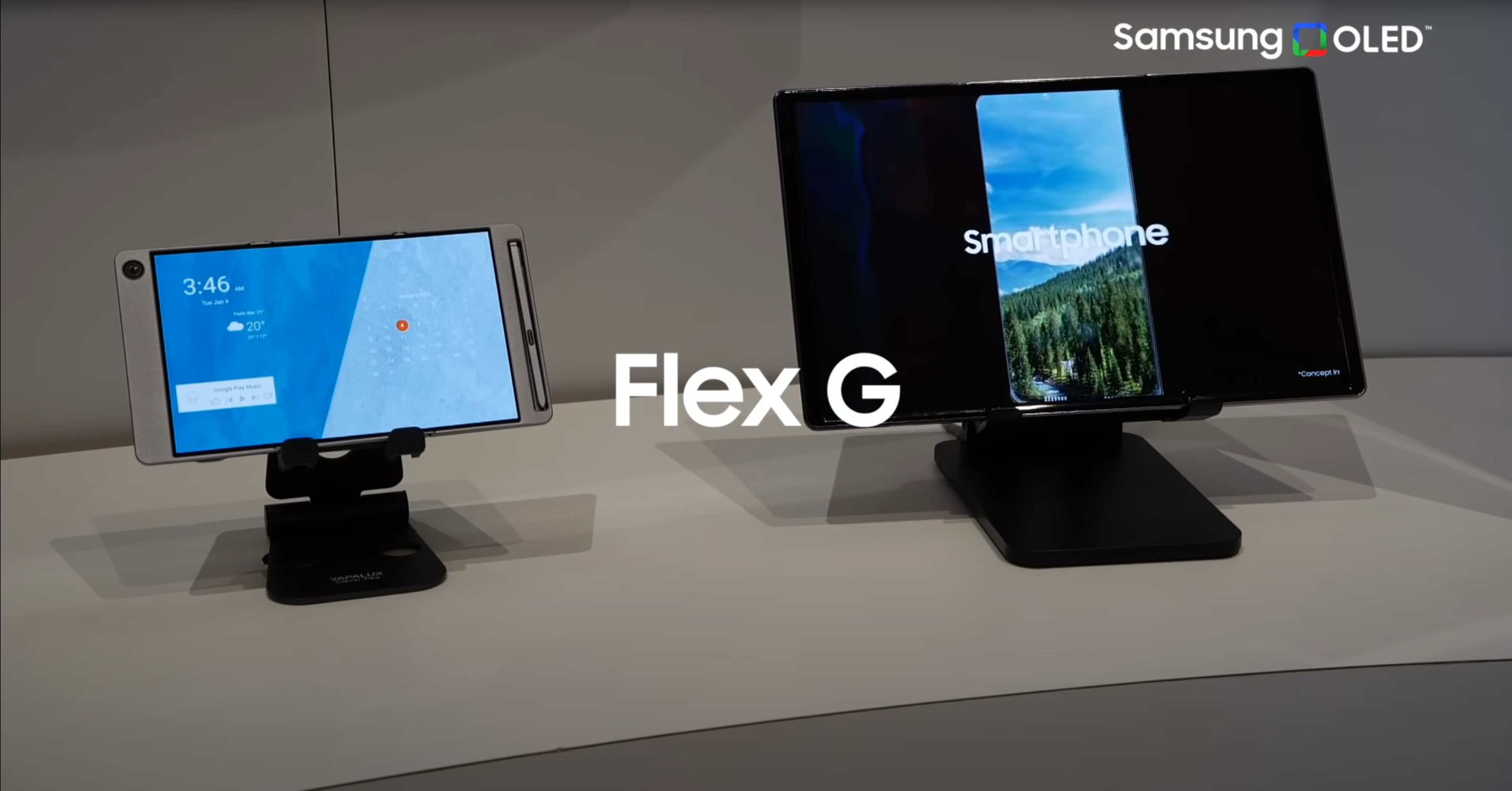 Samsung saca pecho y muestra Flex G: un smartphone y una tablet con pantalla que se pliega dos veces