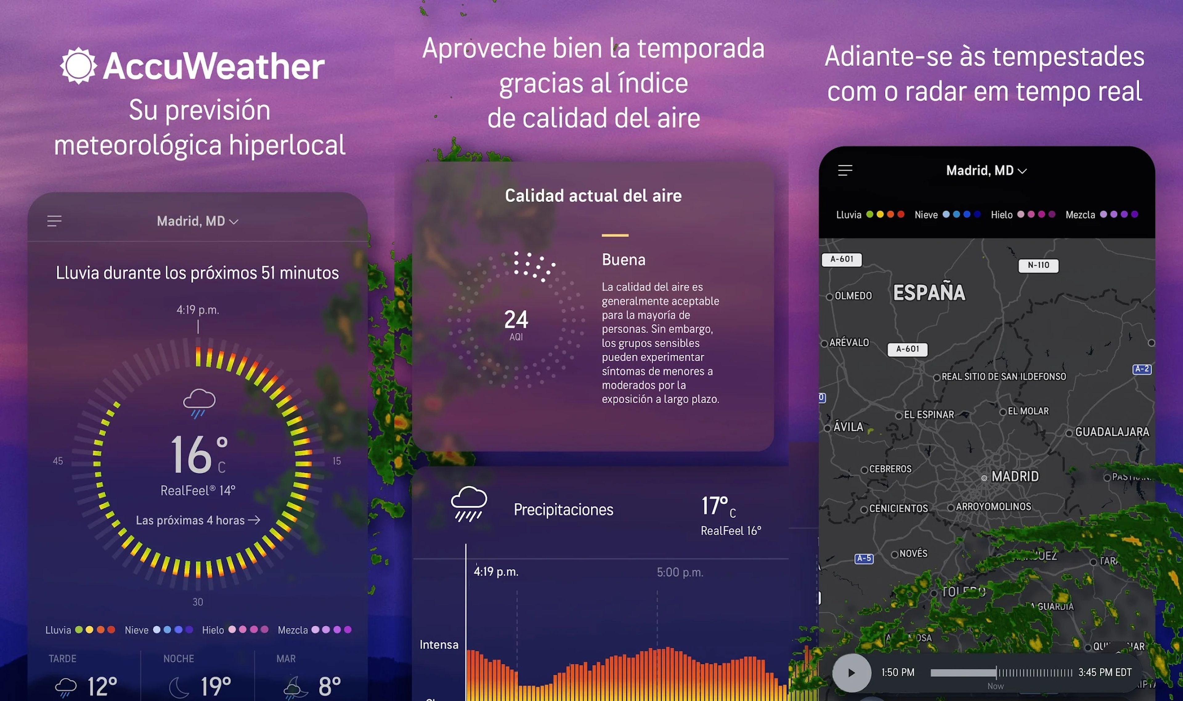 Las 7 mejores aplicaciones del tiempo para teléfonos Android