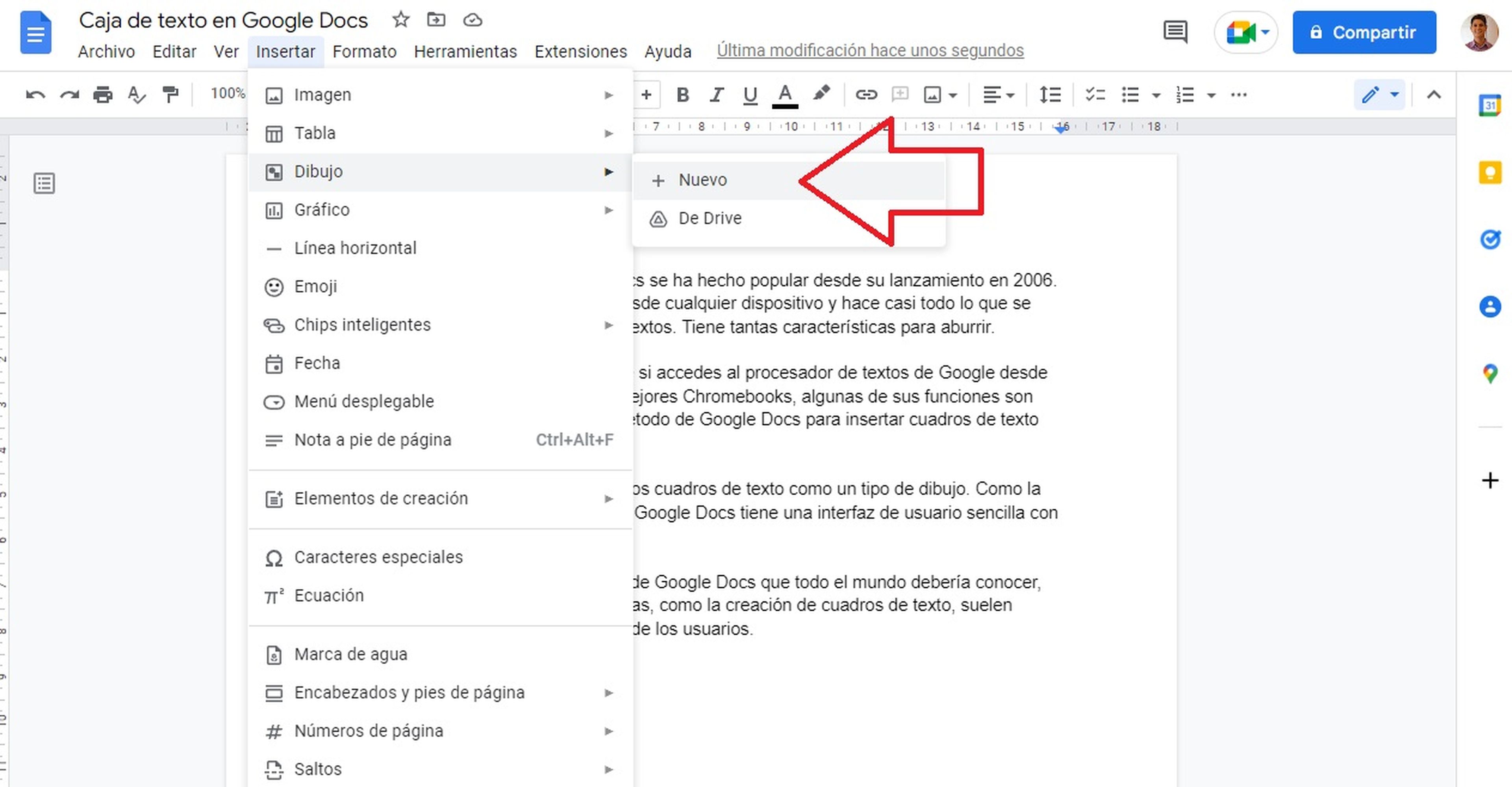 Como Añadir Cuadro De Texto En Google Docs