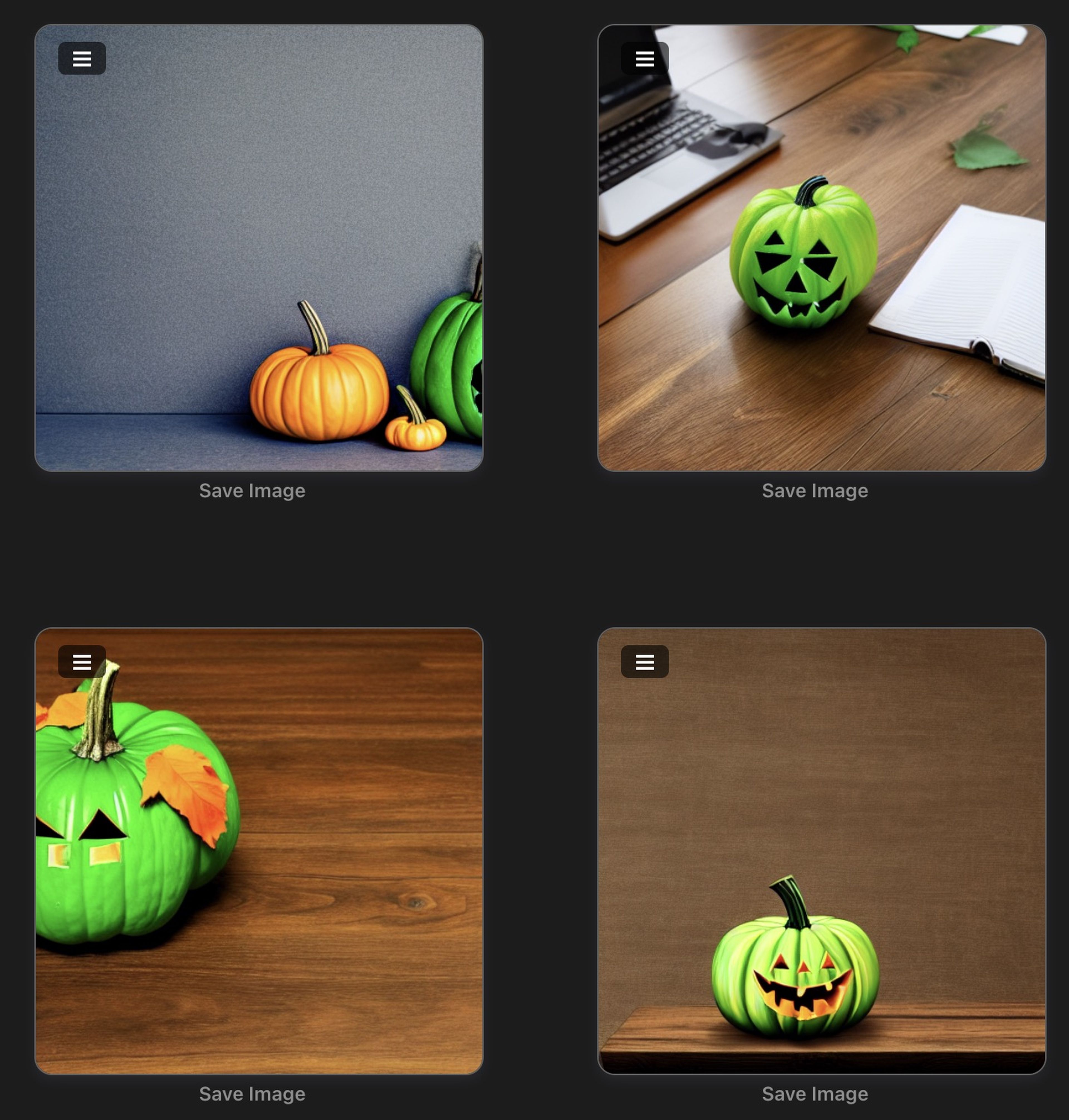 green halloween pumpkin on a desk, HD