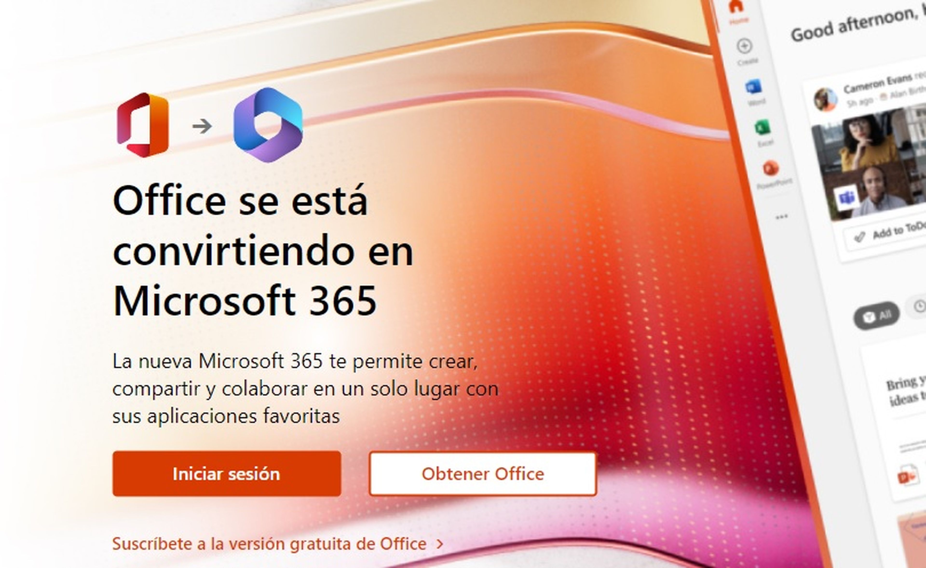 Microsoft empieza a despedirse de Office para dar paso a Microsoft