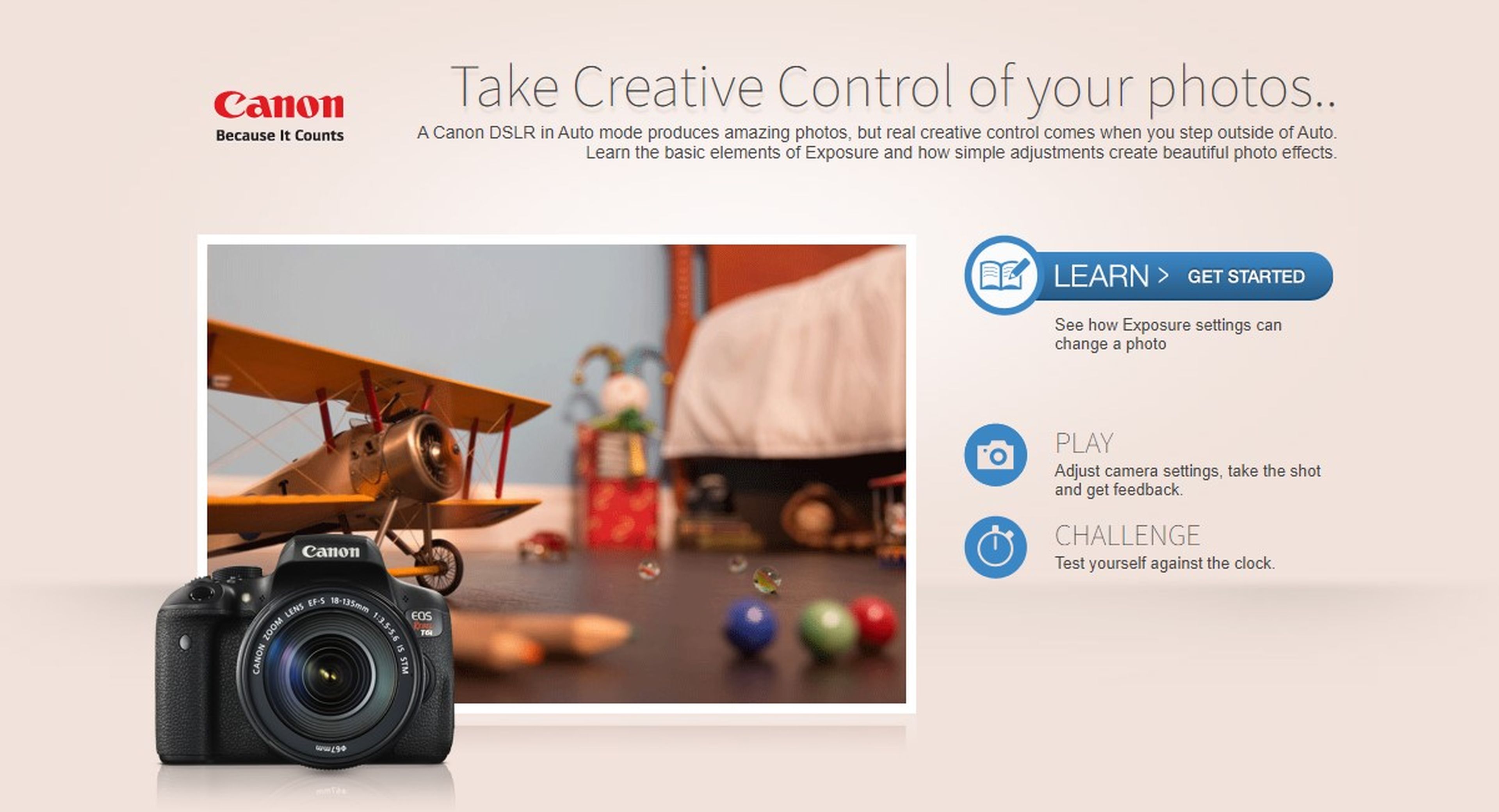 Usa tu cámara en modo manual, guía interactiva de Canon válida para móviles y cualquier cámara
