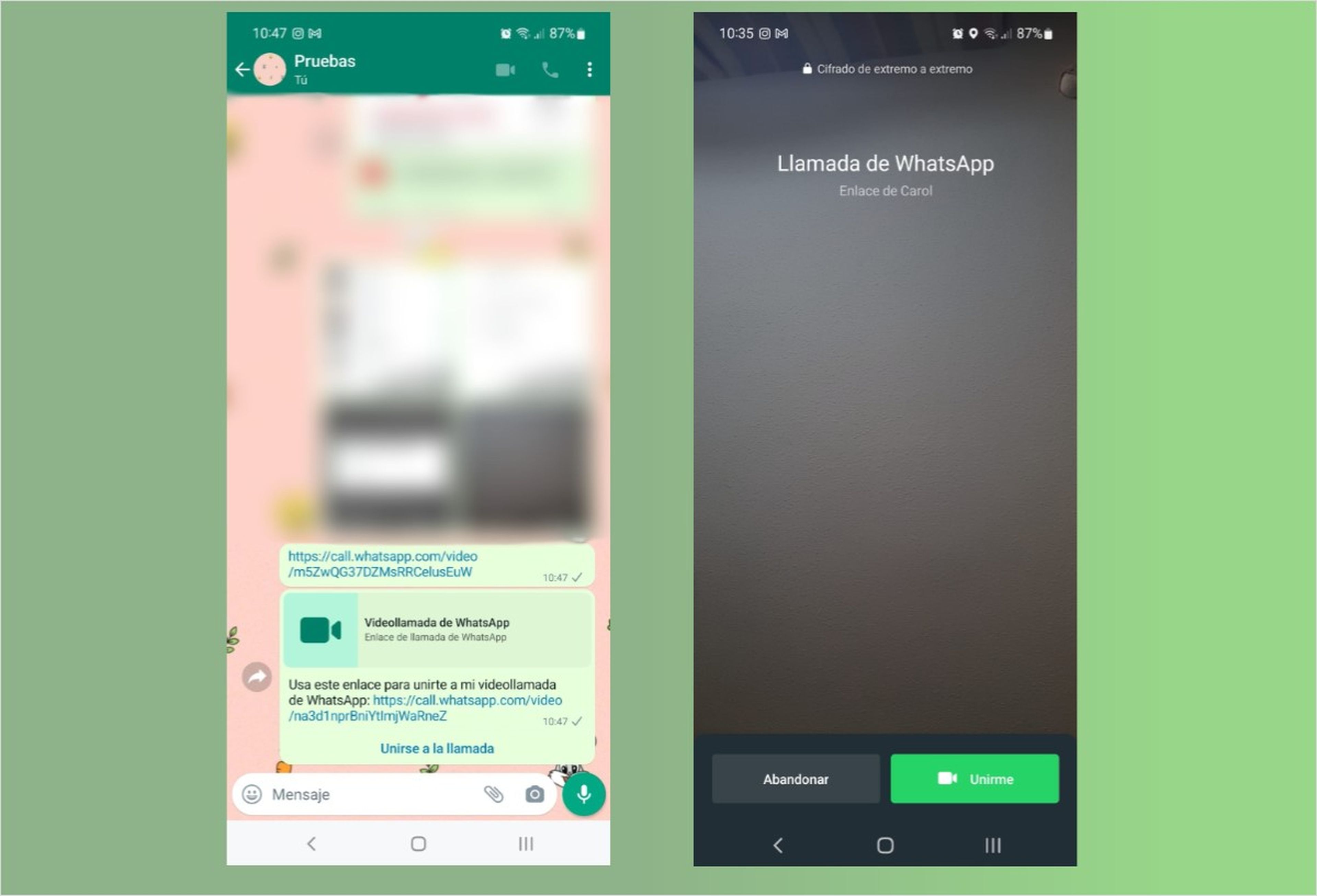 WhatsApp ya permite a más usuarios compartir enlaces de videollamadas