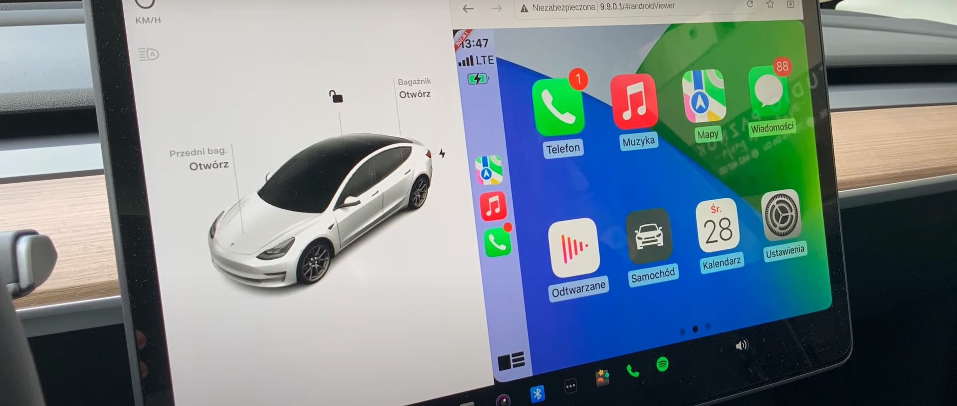 Ya puedes tener Android Auto y CarPlay en tu coche Tesla gracias a este hack