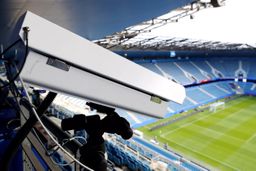 cameras in football stadium