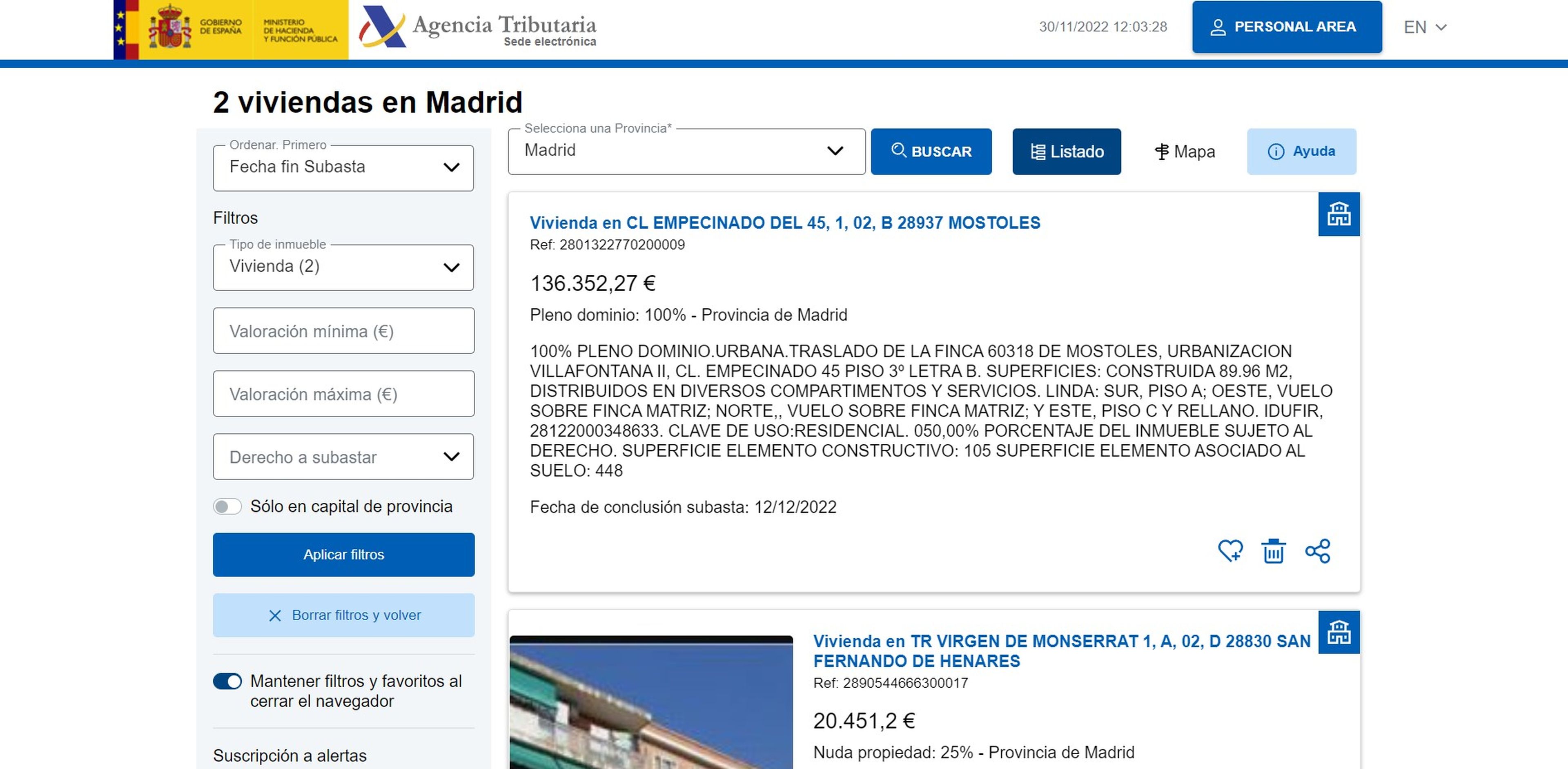 Pisos por  euros: así es la nueva web de Hacienda dedicada a la  subasta de inmuebles | Computer Hoy