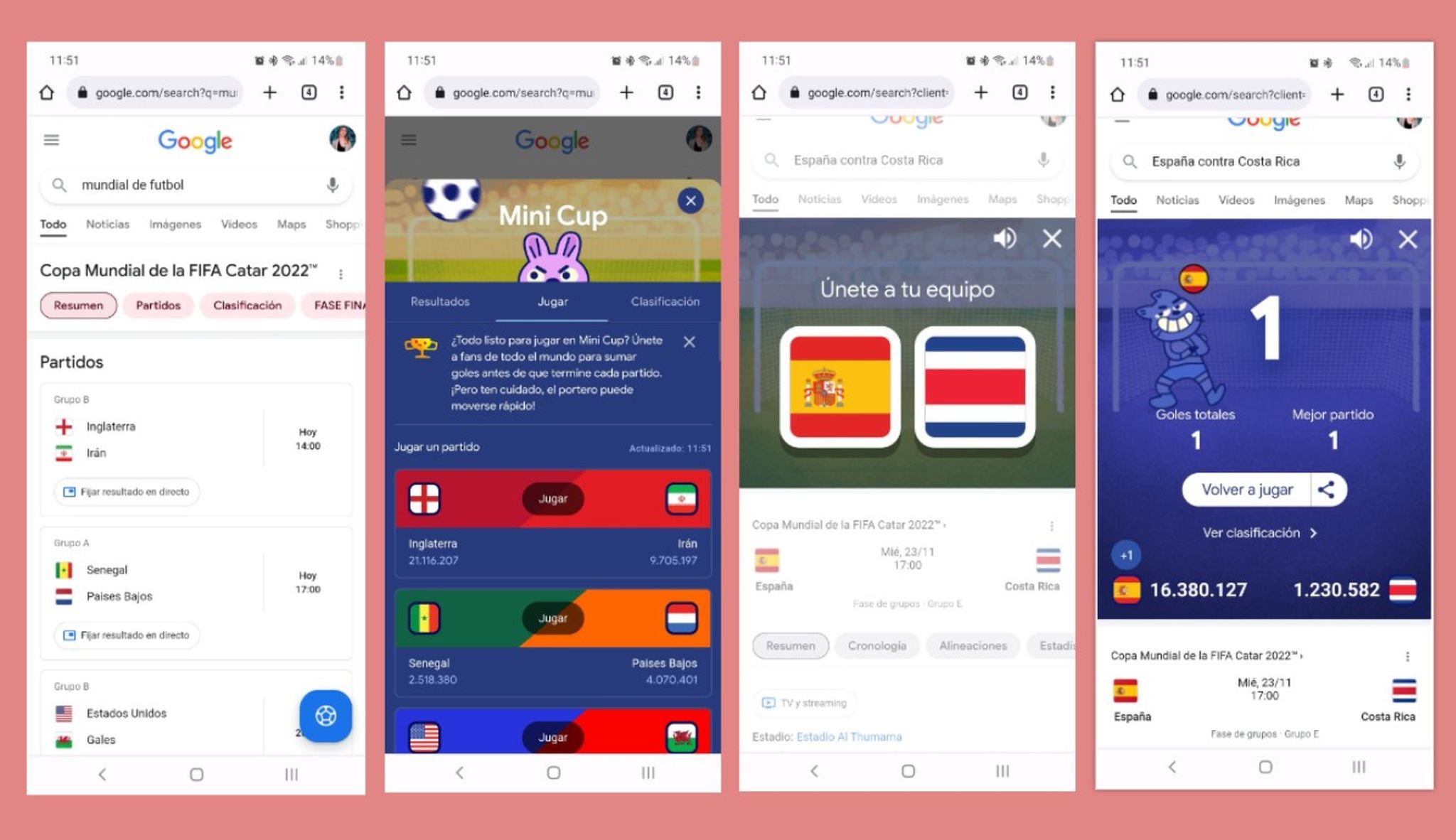 Cómo jugar al minijuego del Mundial de Fútbol de Google desde tu móvil