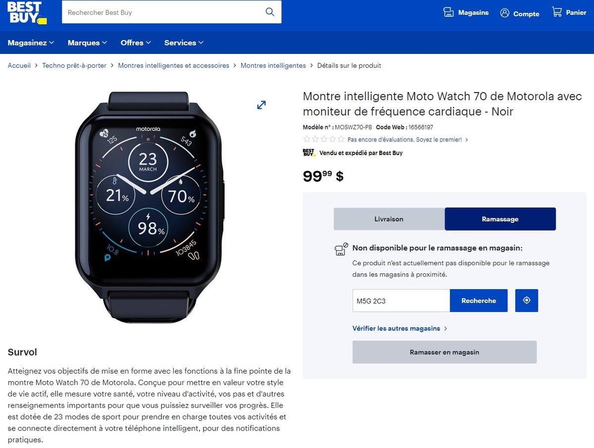 El nuevo smartwatch de Motorola se llamará Moto Watch 70 y llegará sin