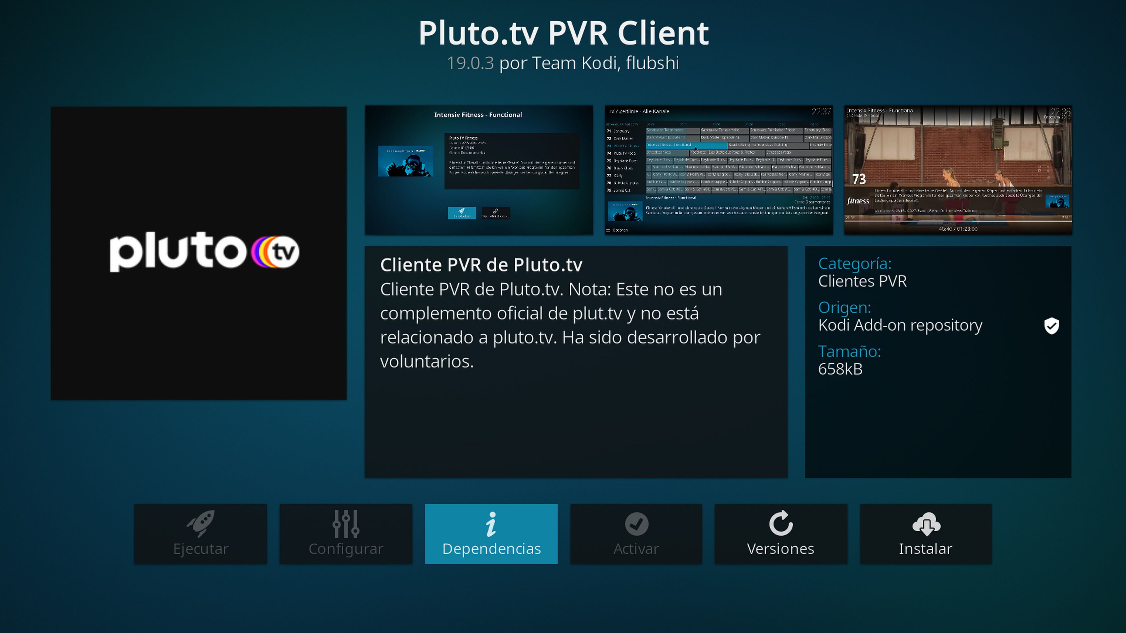 Pluto TV add-on
