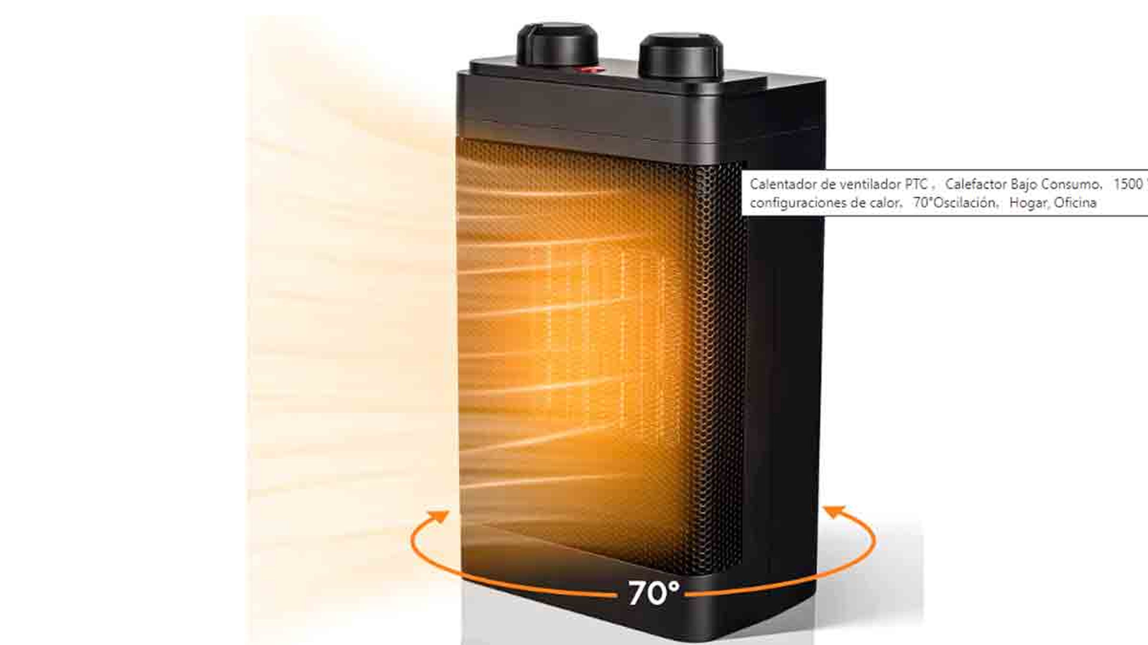 Este calefactor de bajo consumo es ideal para ahorrar en la factura de la  luz ¡y tiene un descuento del 30%!