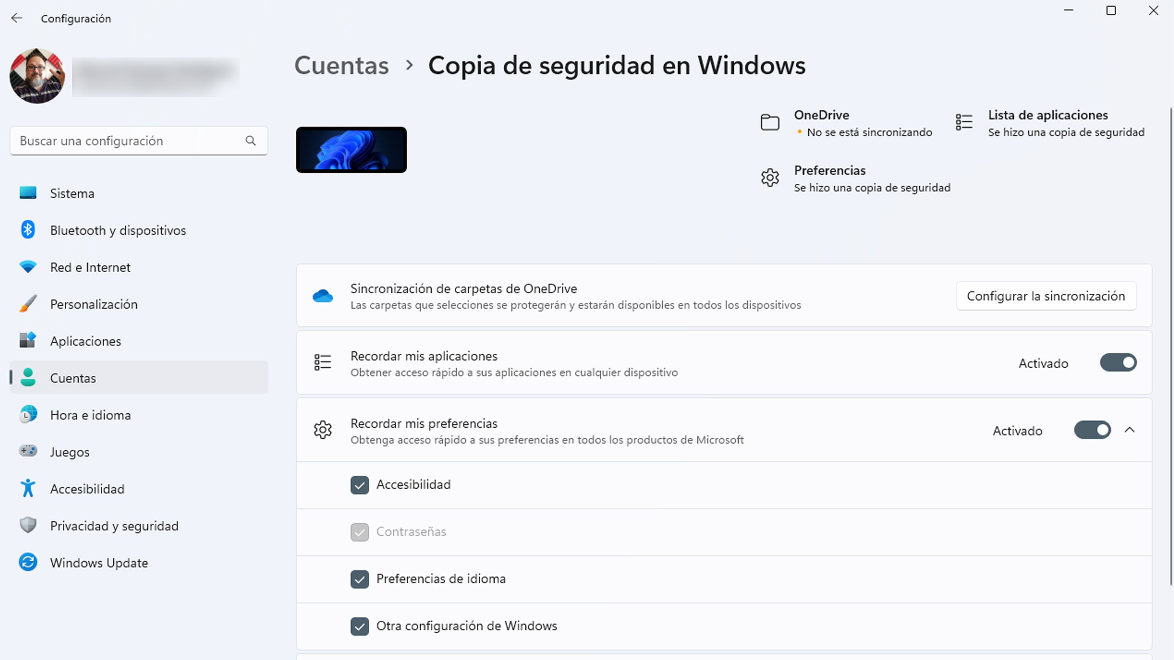 Dejar de sincronizar Windows 11