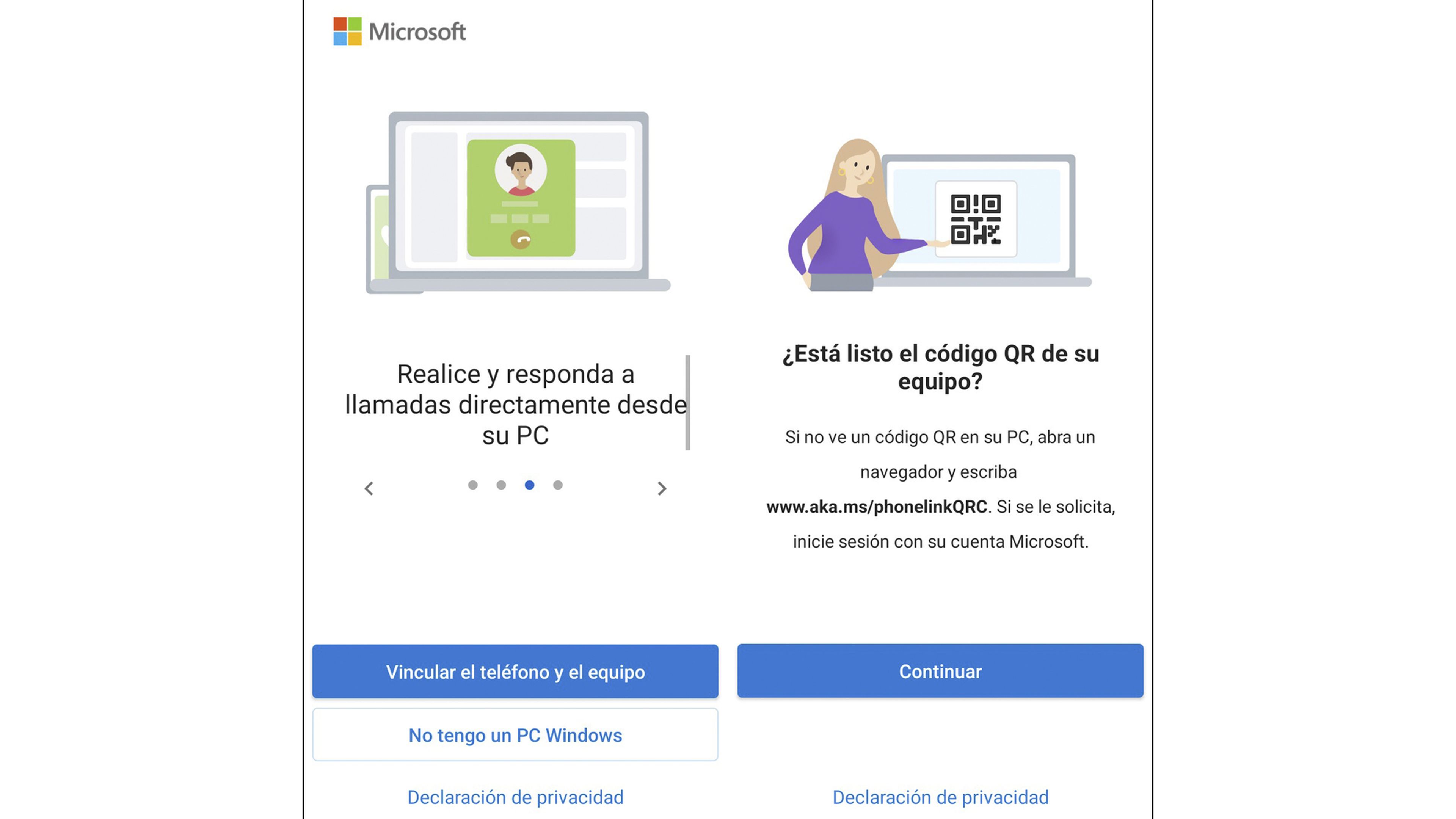 Link móvel para ler o QR do Android