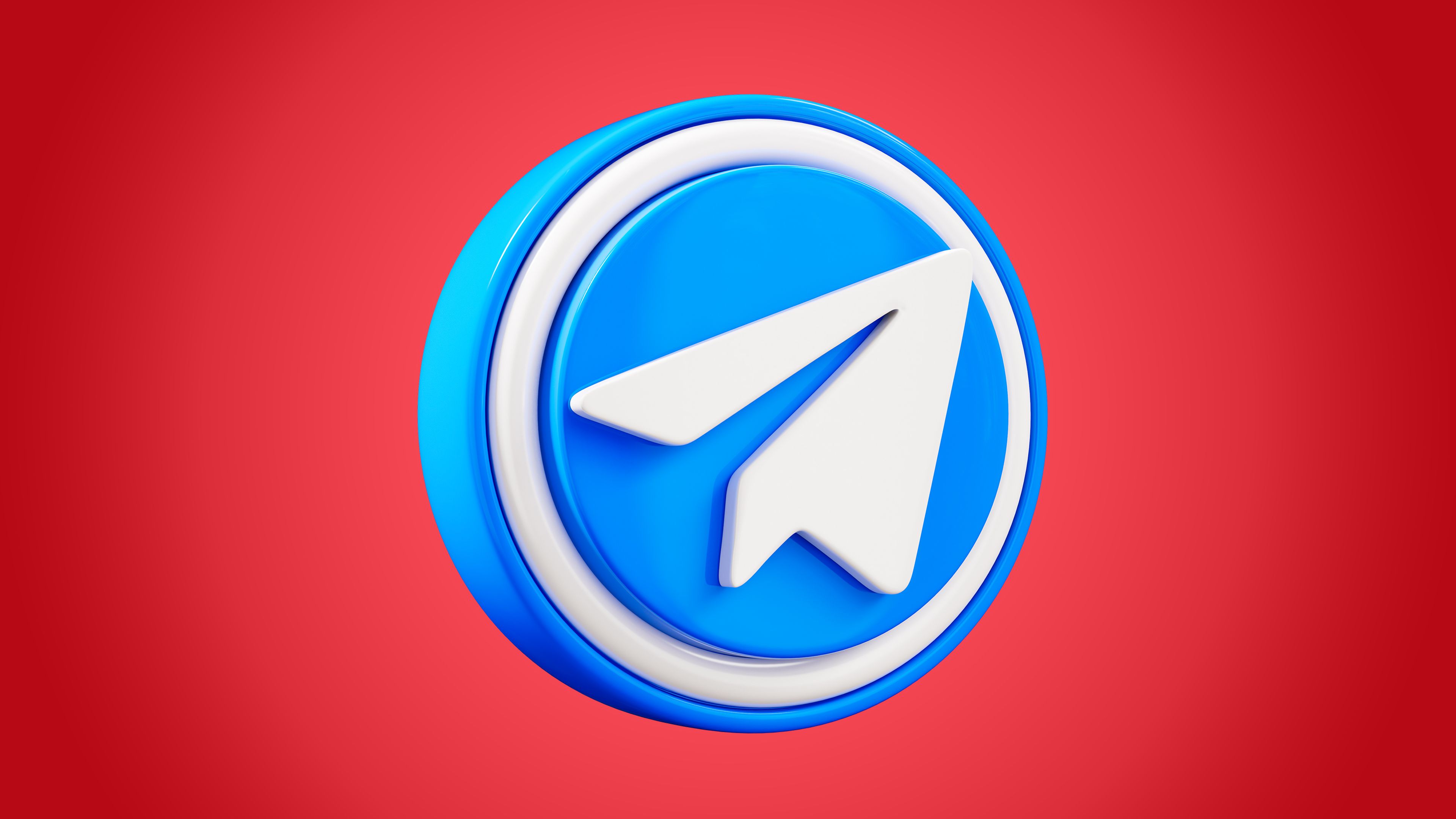 Portada con el icono de Telegram