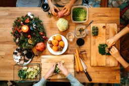 preparar cena de navidad