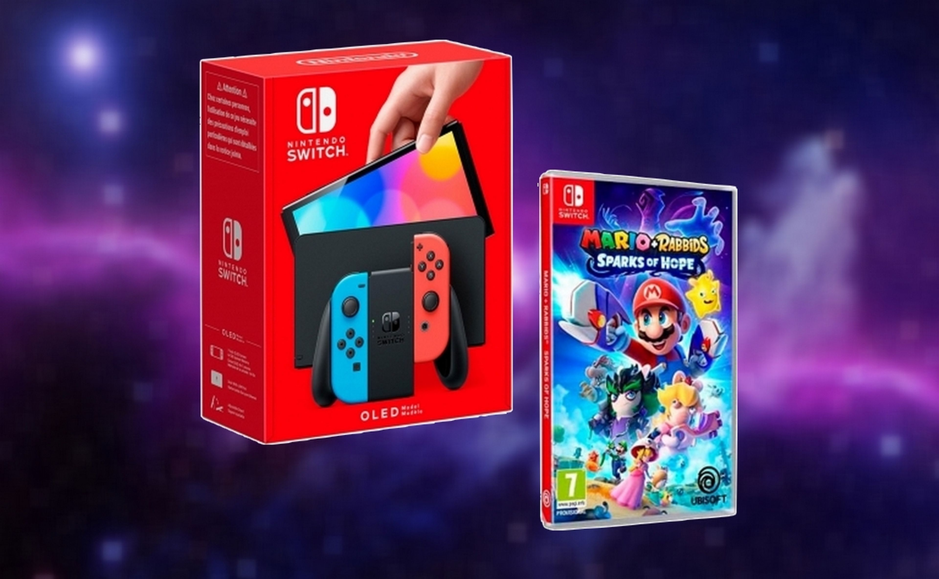 El regalo perfecto para esta Navidad: Nintendo Switch OLED y el último Mario Rabbid con descuento