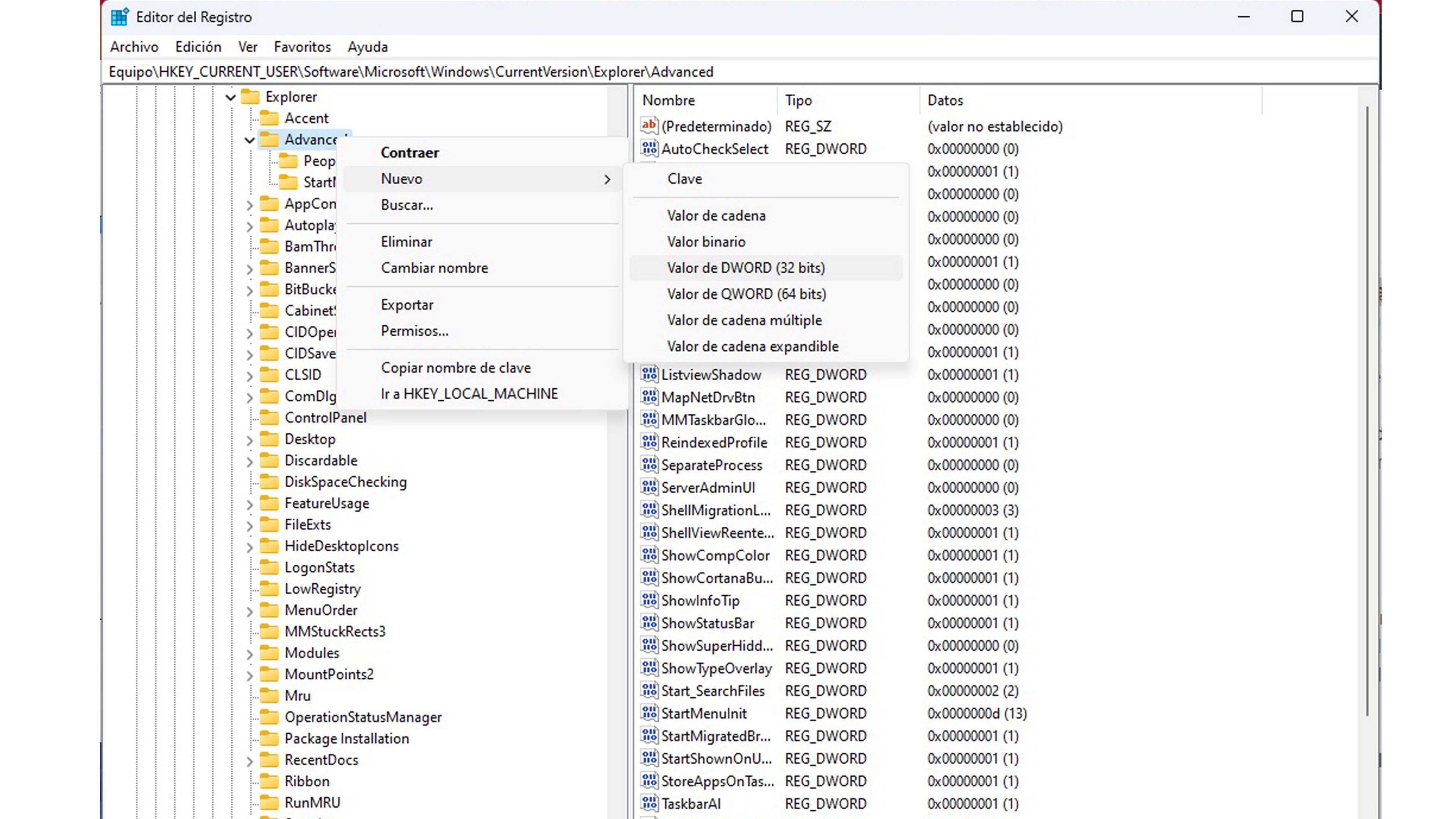 Registro de Windows