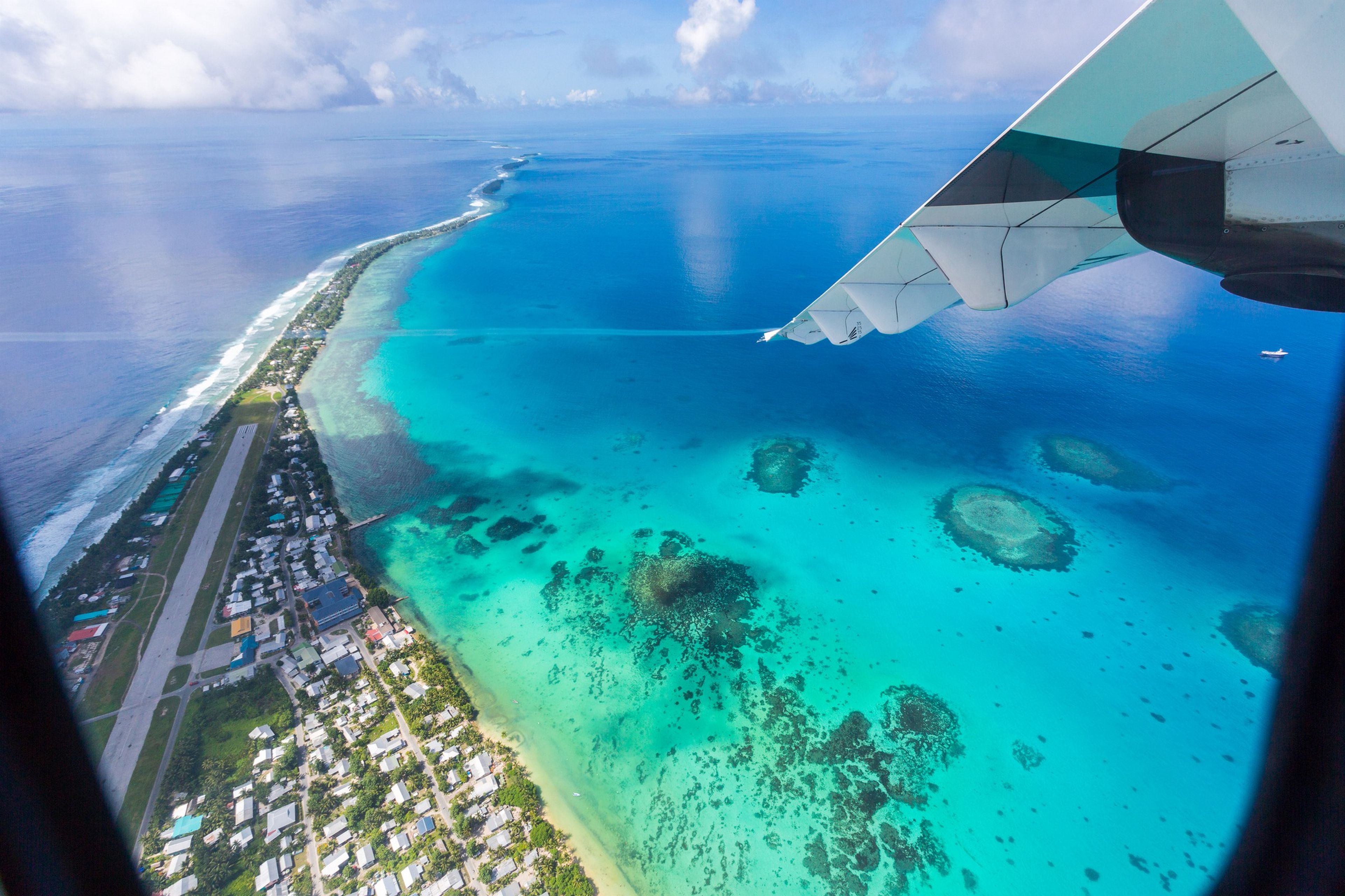 Tuvalu desde el aire