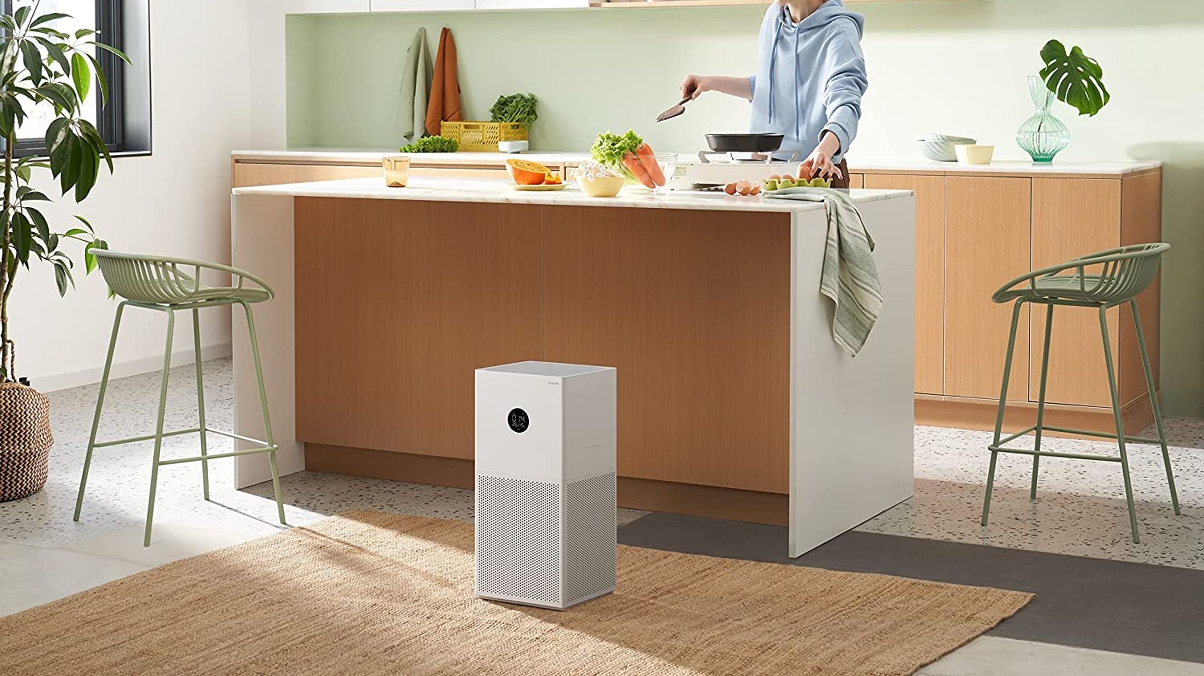 Xiaomi Purificadores de aire para el dormitorio del hogar, eliminación de  alérgenos, WiFi inteligente, Alexa, purificador de aire para habitaciones