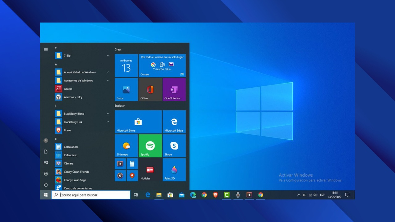 Крякнутый офис 10. Windows 10 Pro синий цвет.