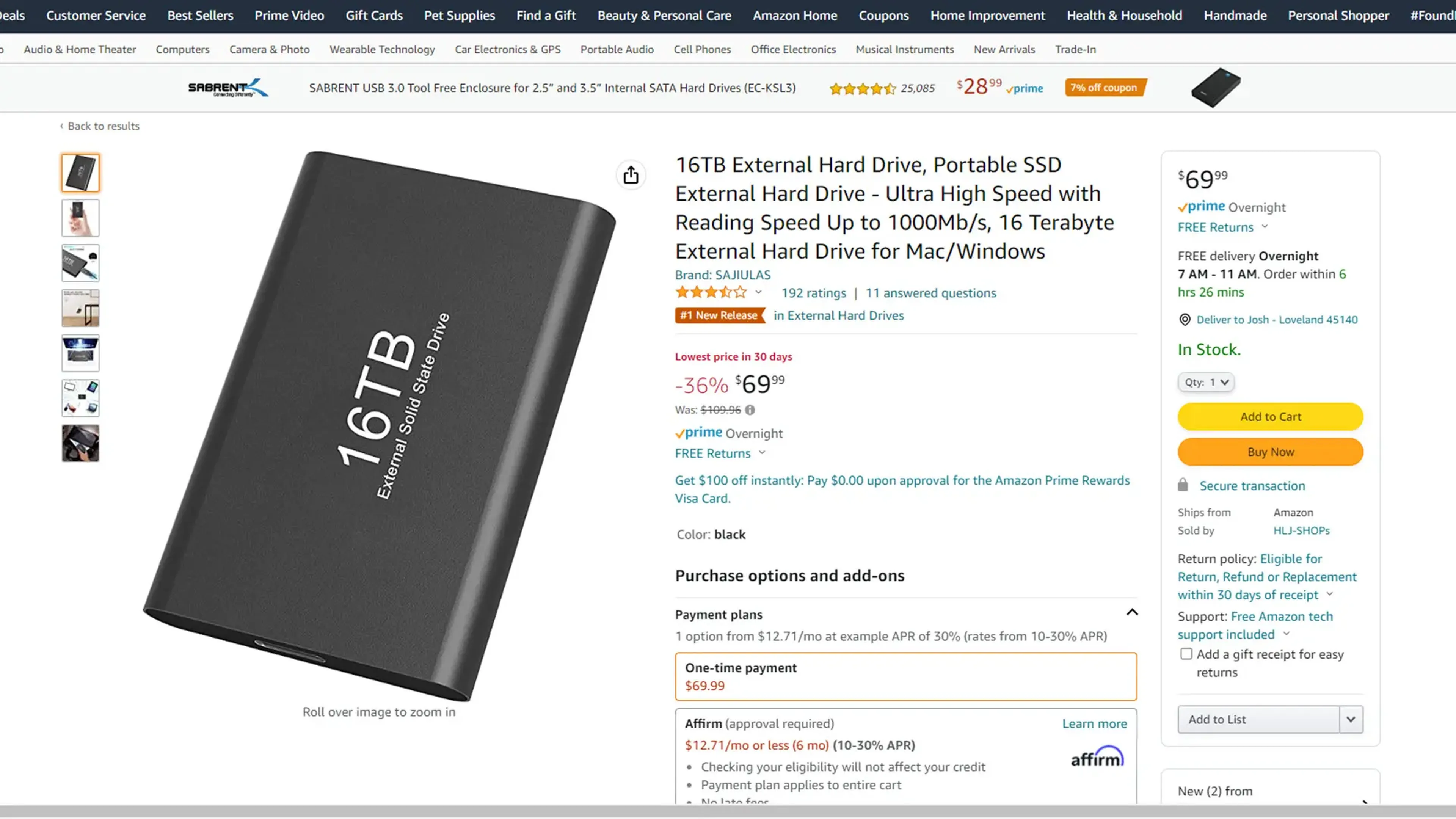 Amazon y SSD