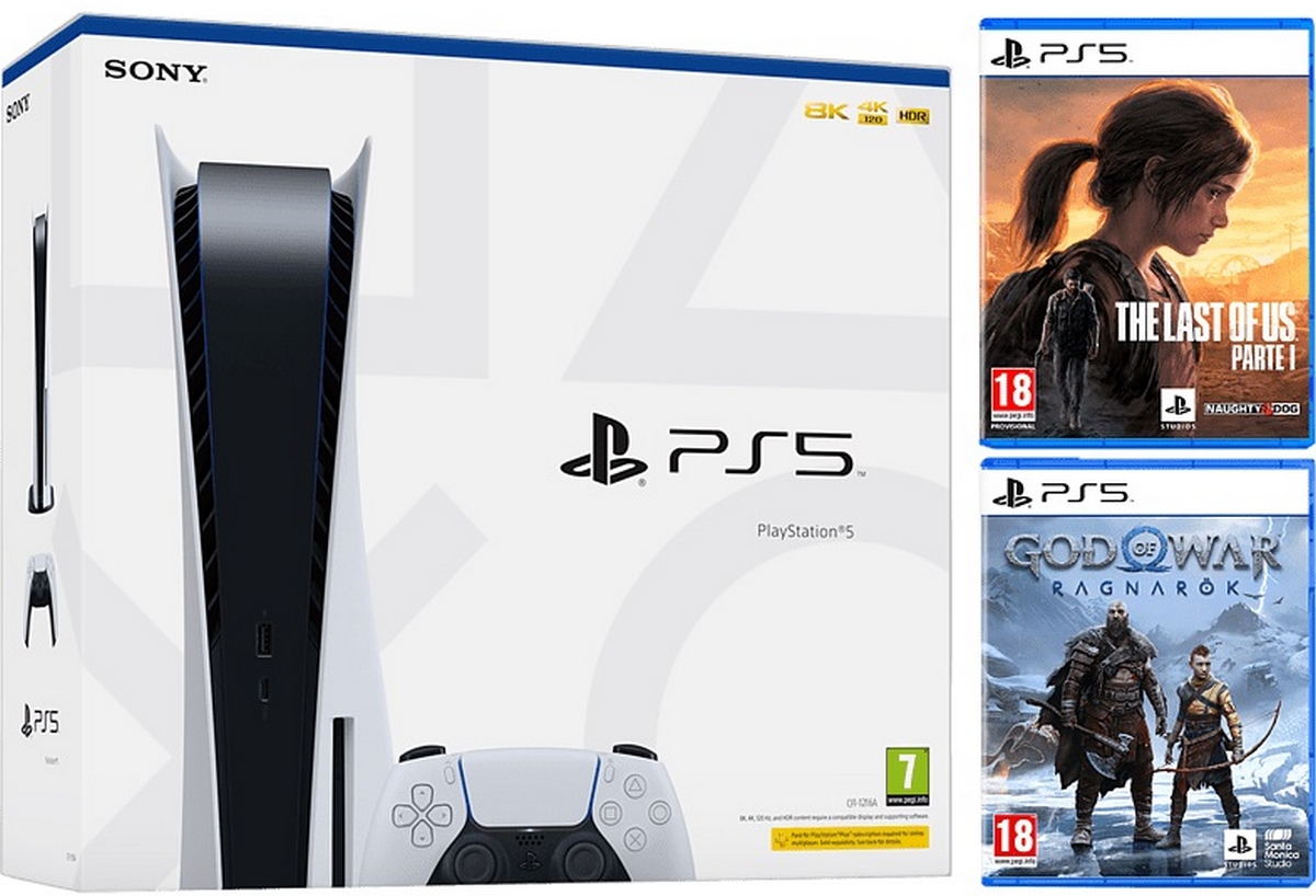 Consola PS5 en stock, con dos juegos exclusivos y sin sobreprecio
