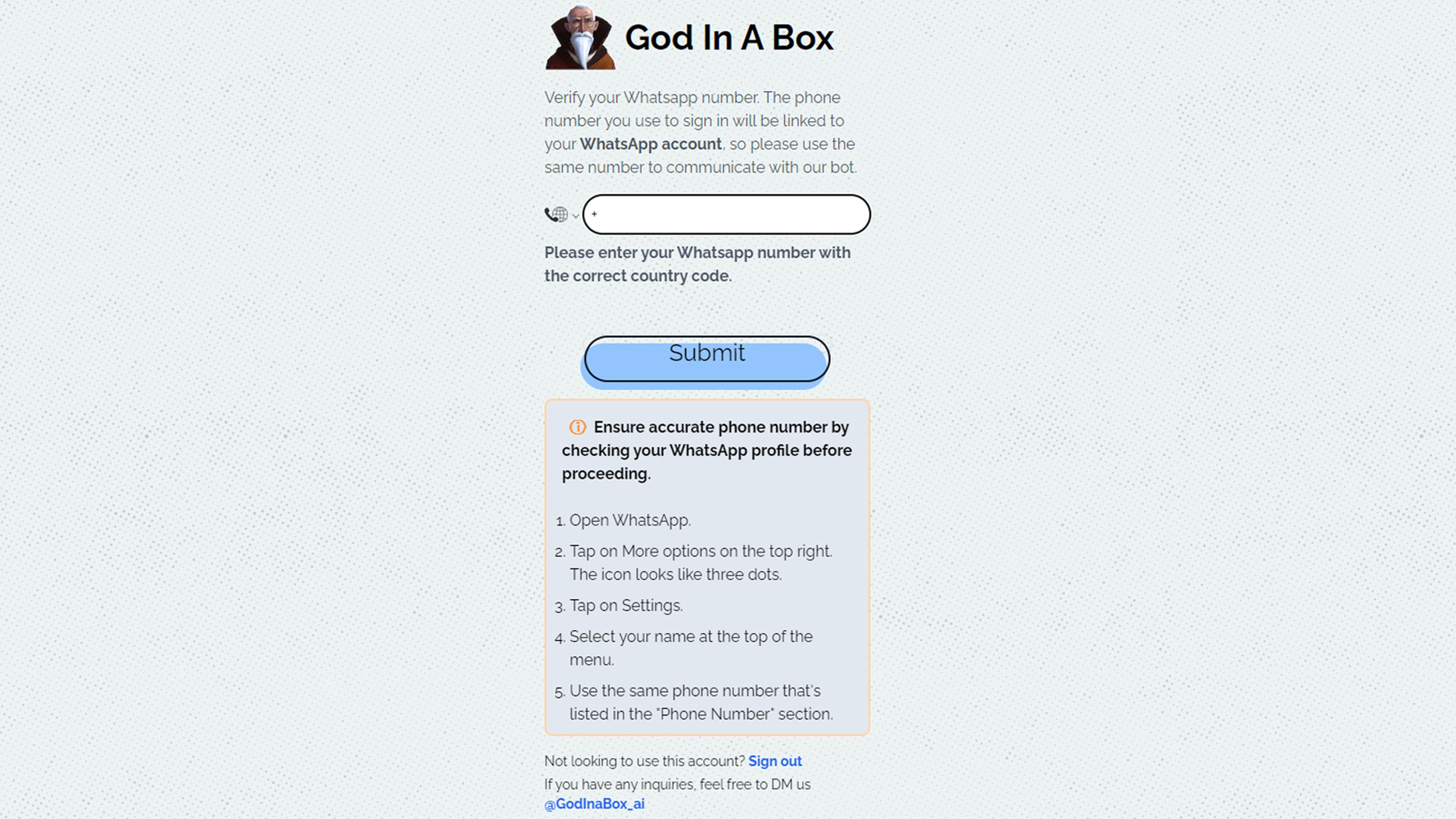 God In a Box