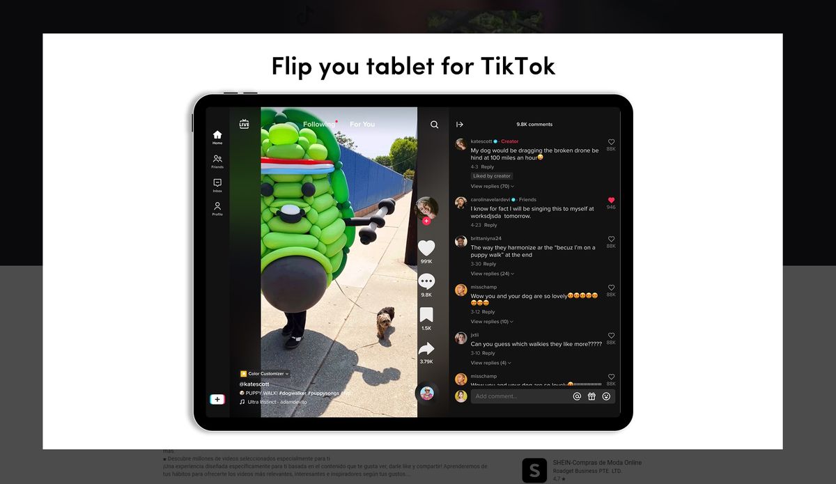 TikTok cambia su interfaz para tablets Android