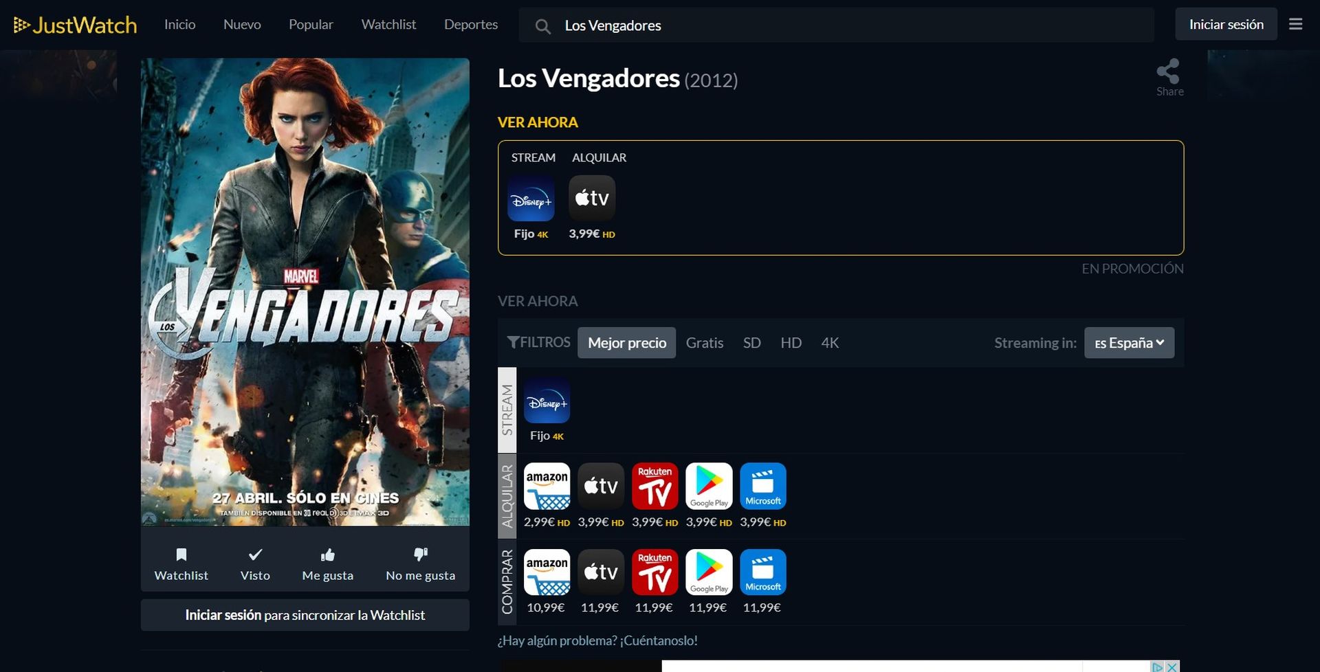 Qué es y cómo funciona JustWatch, la guía de películas y series en