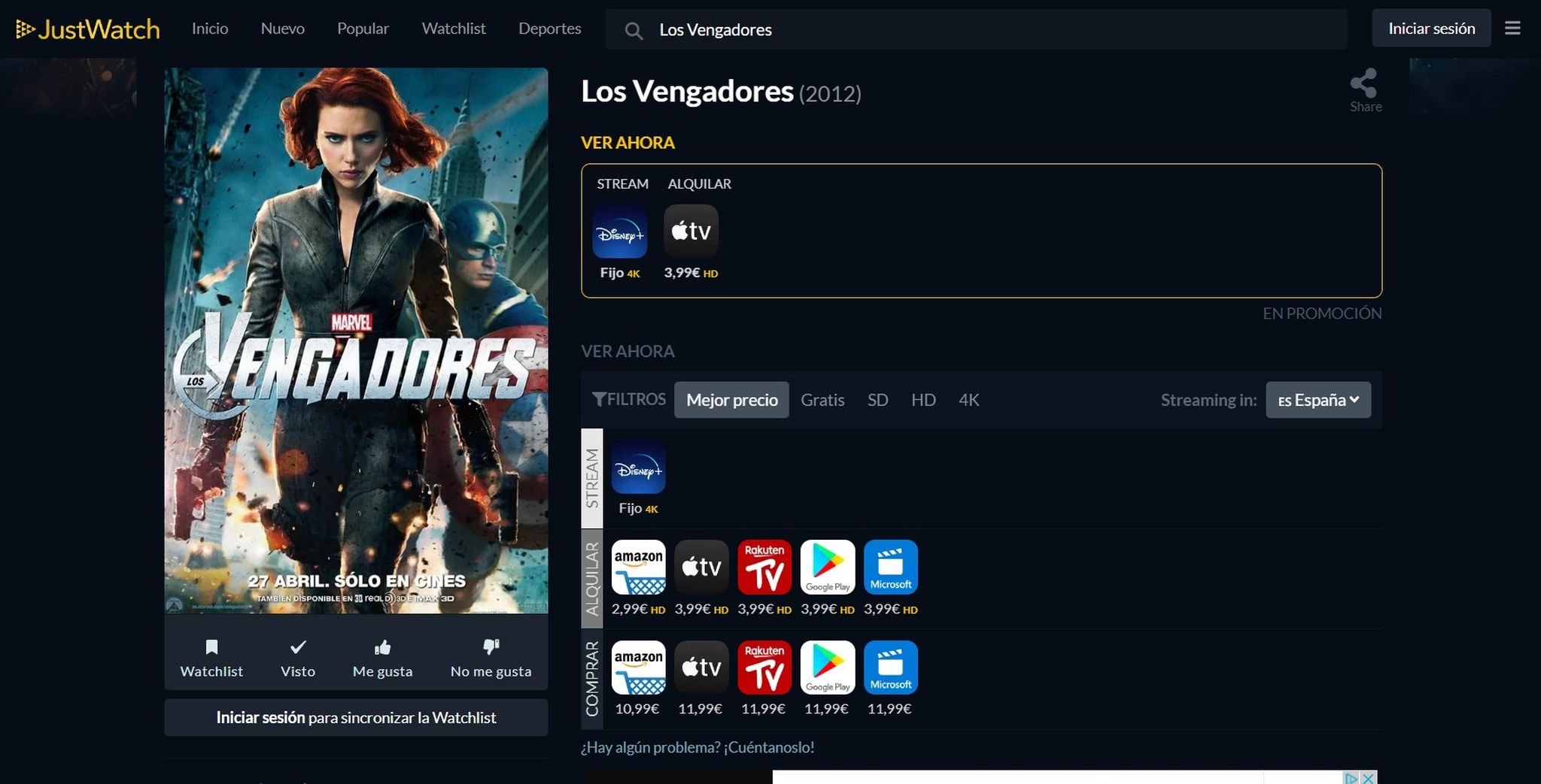Qué es y cómo funciona JustWatch, la guía de películas y series en