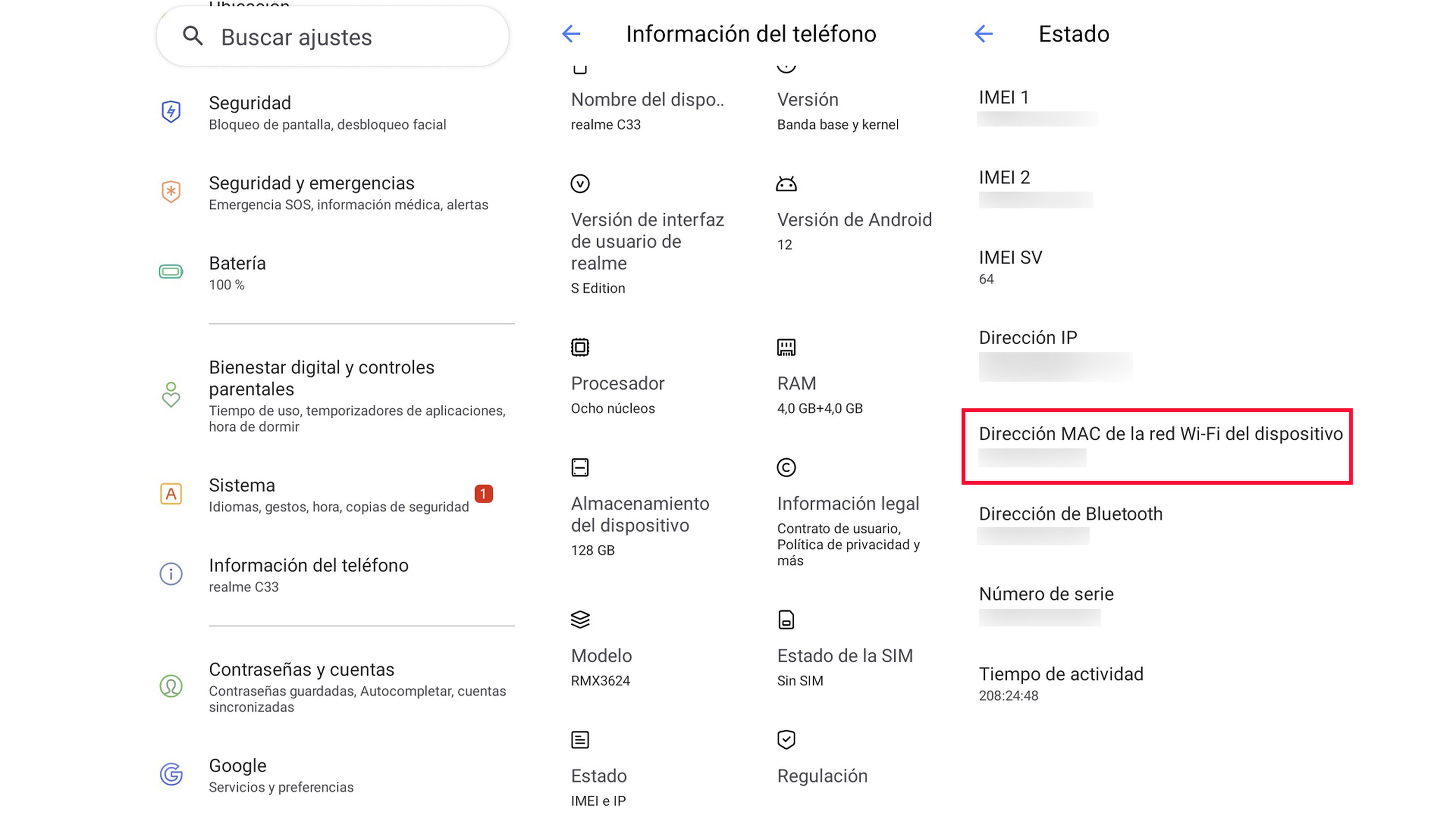 Cómo encontrar la dirección MAC en Windows 11, Mac OS y móviles Android y Apple 3 MAC en Android