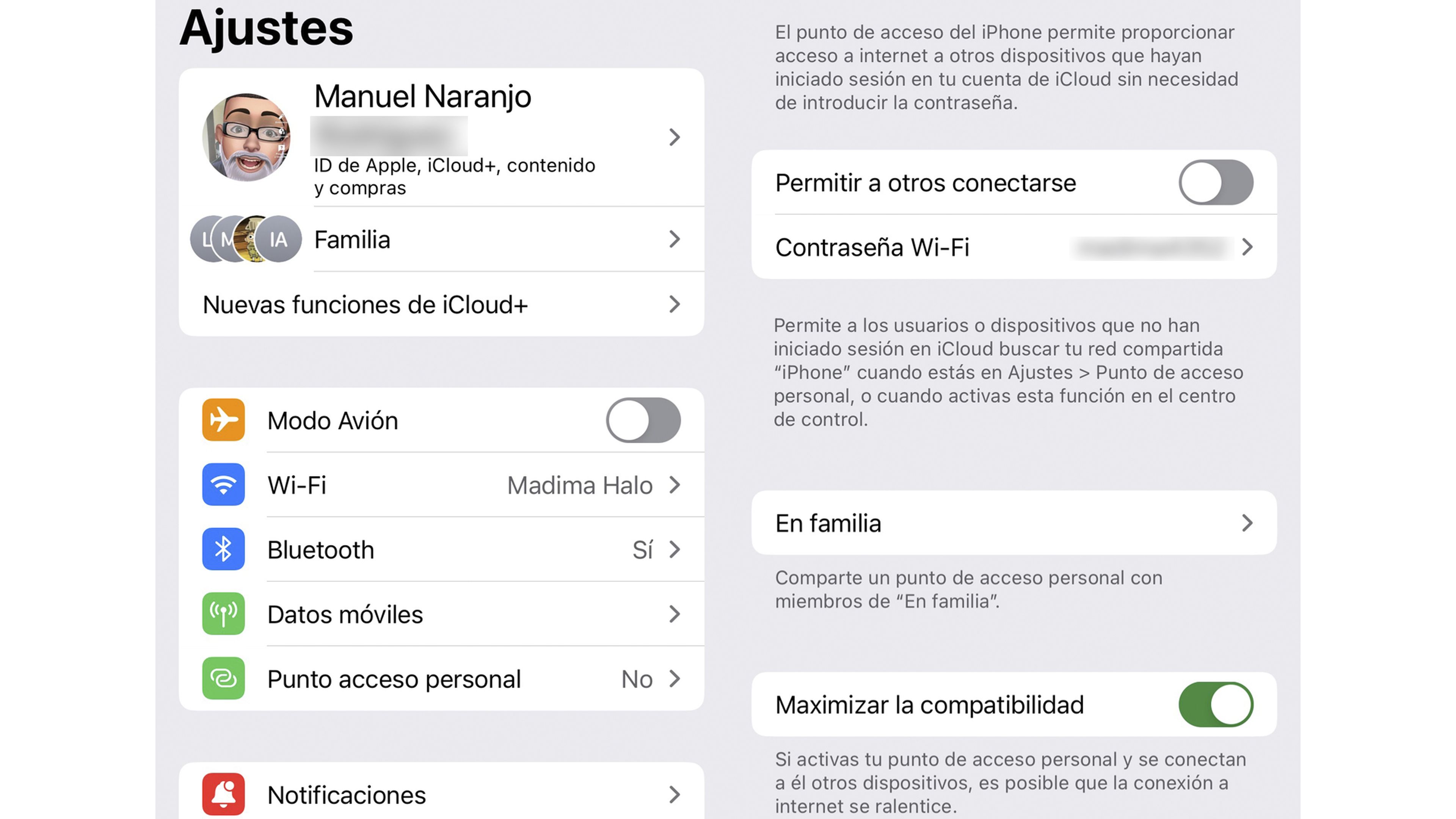 Punto de Acceso WiFi iOS