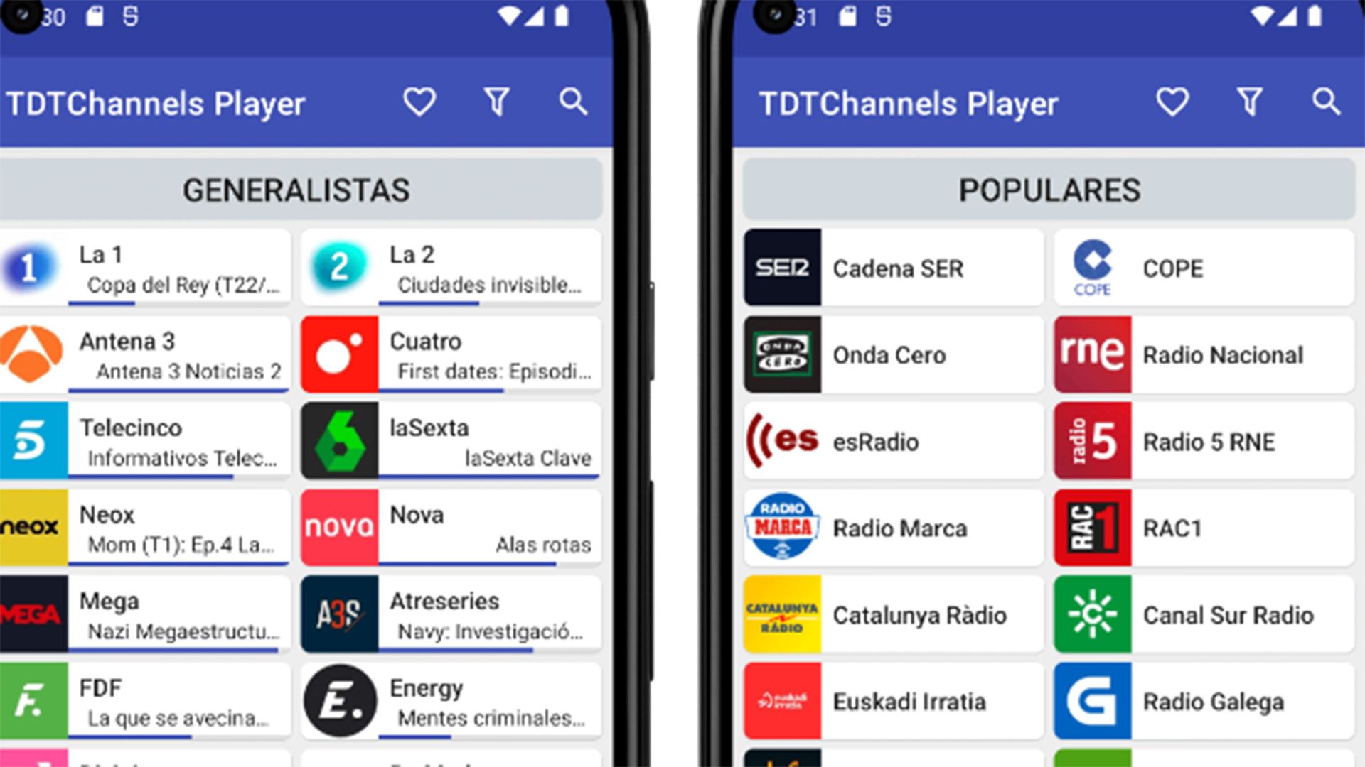 TDT Channels se pasa a la TDT gratis por IPTV con TDT Channels Player